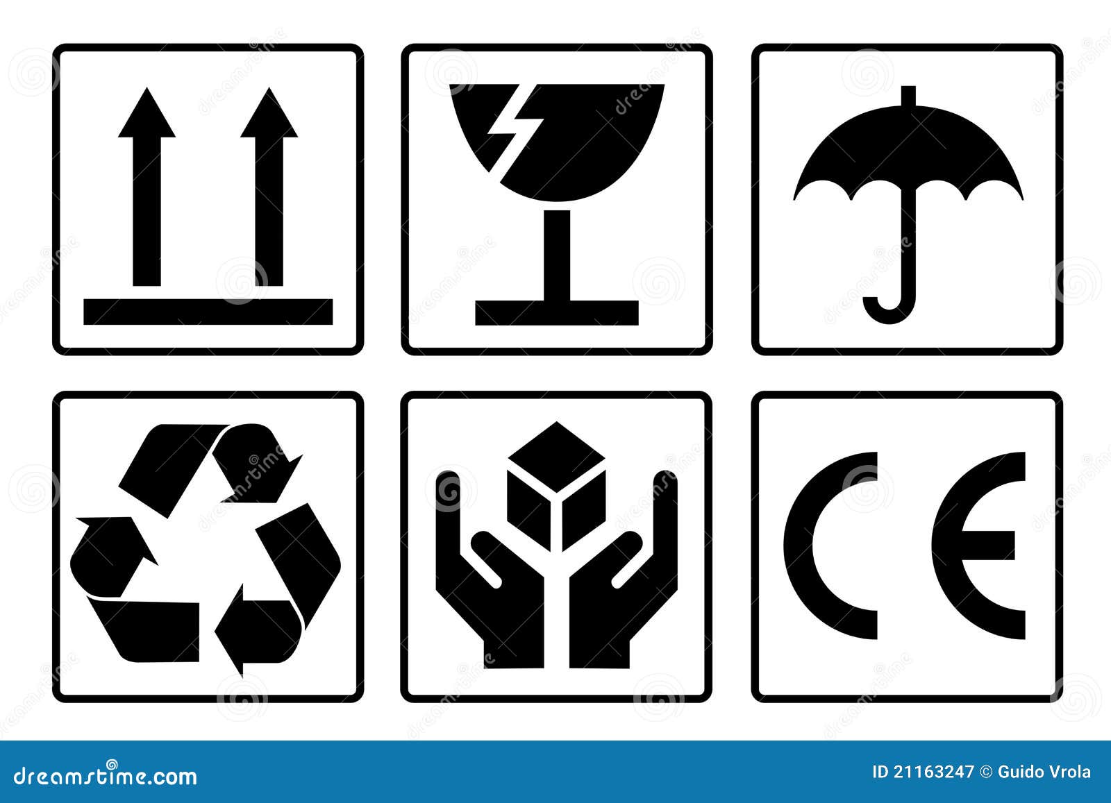 Paket-Symbole vektor abbildung. Illustration von element - 21163247