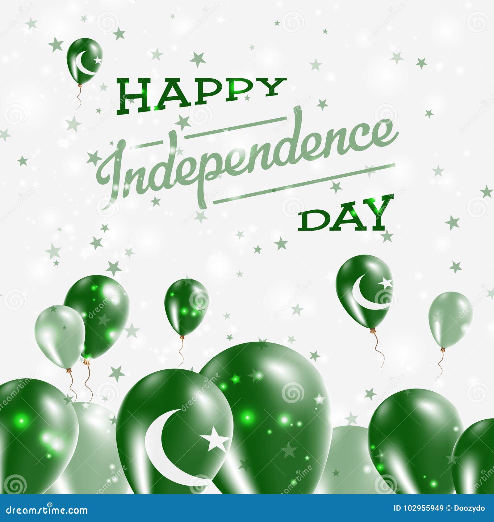 Pakistan Independence Day Patriotic Design Stock Vector Illustration Of Color Autonomy 102955949