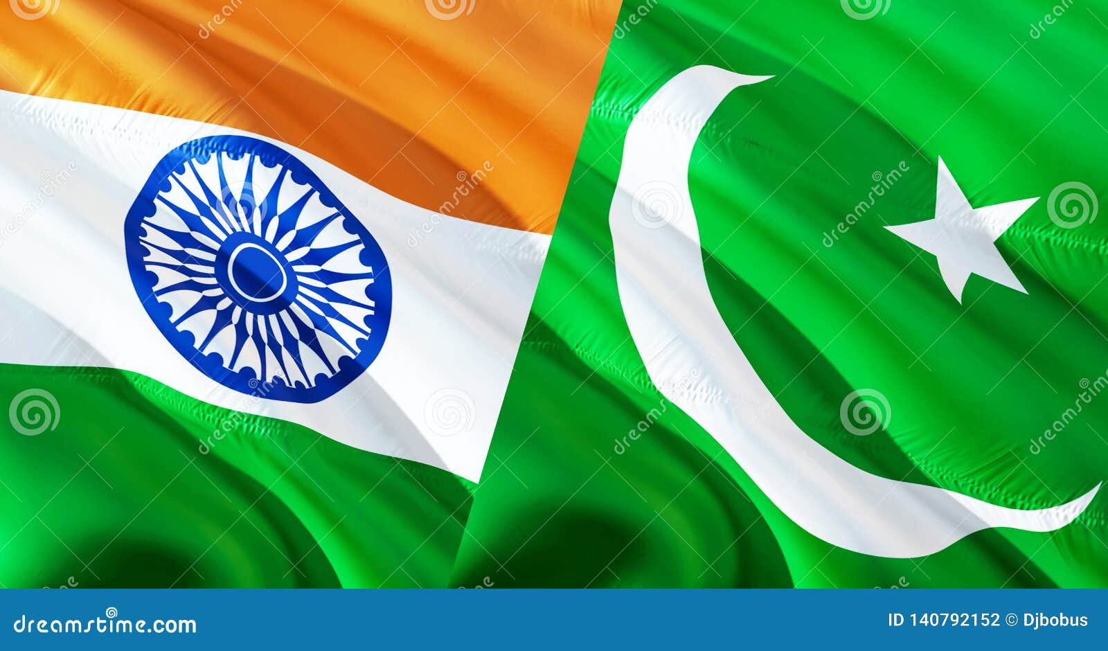 Pakistan and India Flags. Waving Flag Design,3D Rendering. Pakistan India  Flag Picture, Wallpaper Image Stock Photo - Image of design, delhi:  140792152