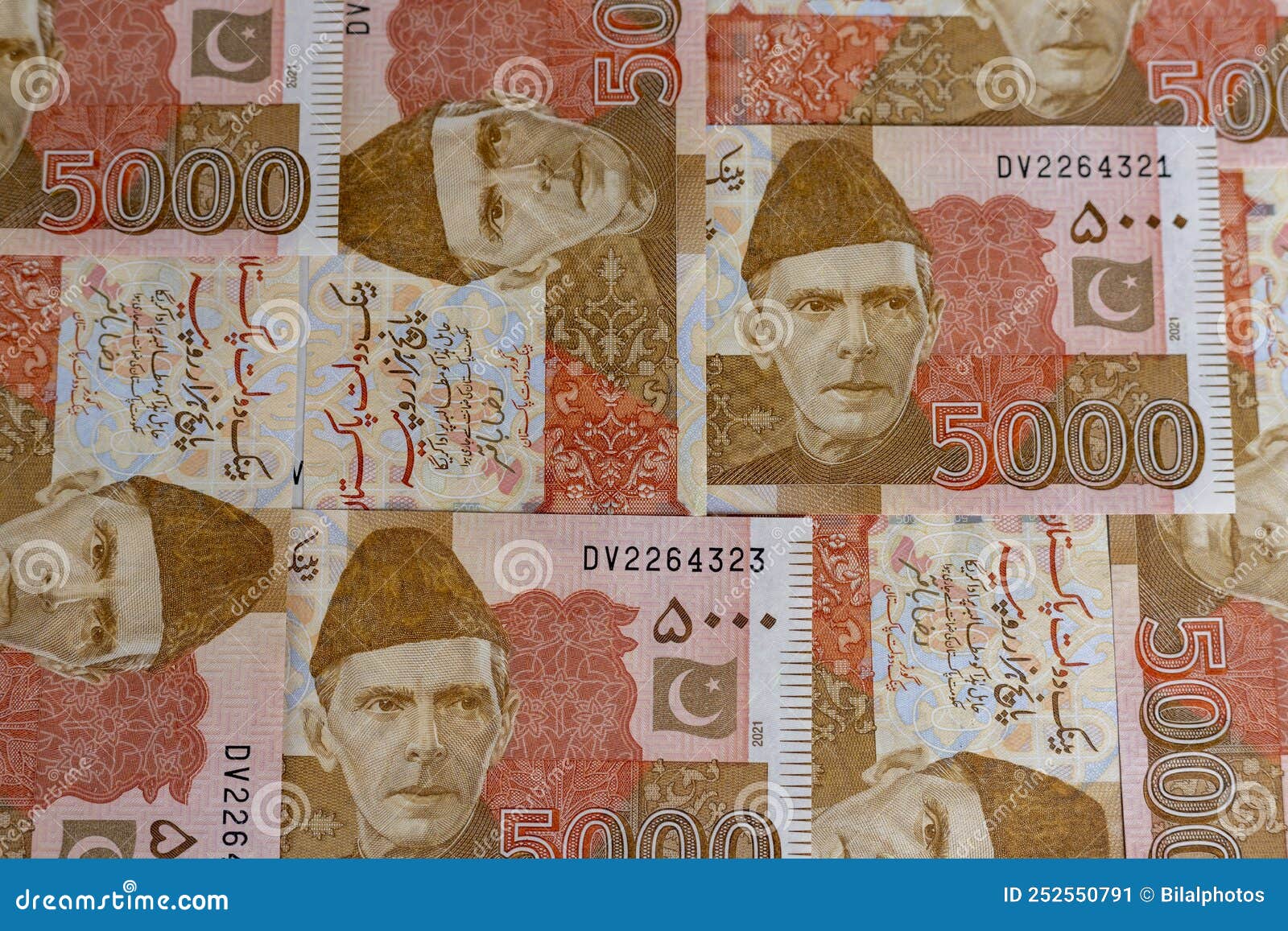 Pakistani Five Thousand Rupees Banknotes Arranged in a Pattern Texture or  Background Stock Image - Image of money, cash: 252550791