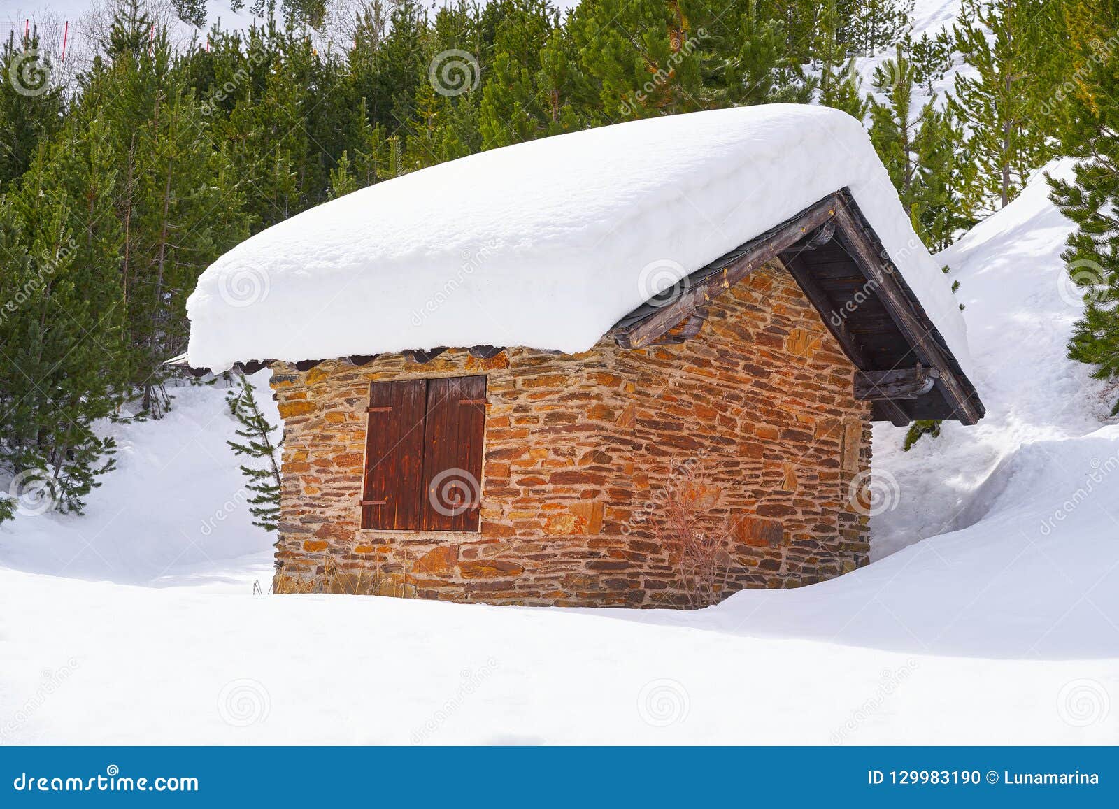 pal snow house in andorra pyrenees
