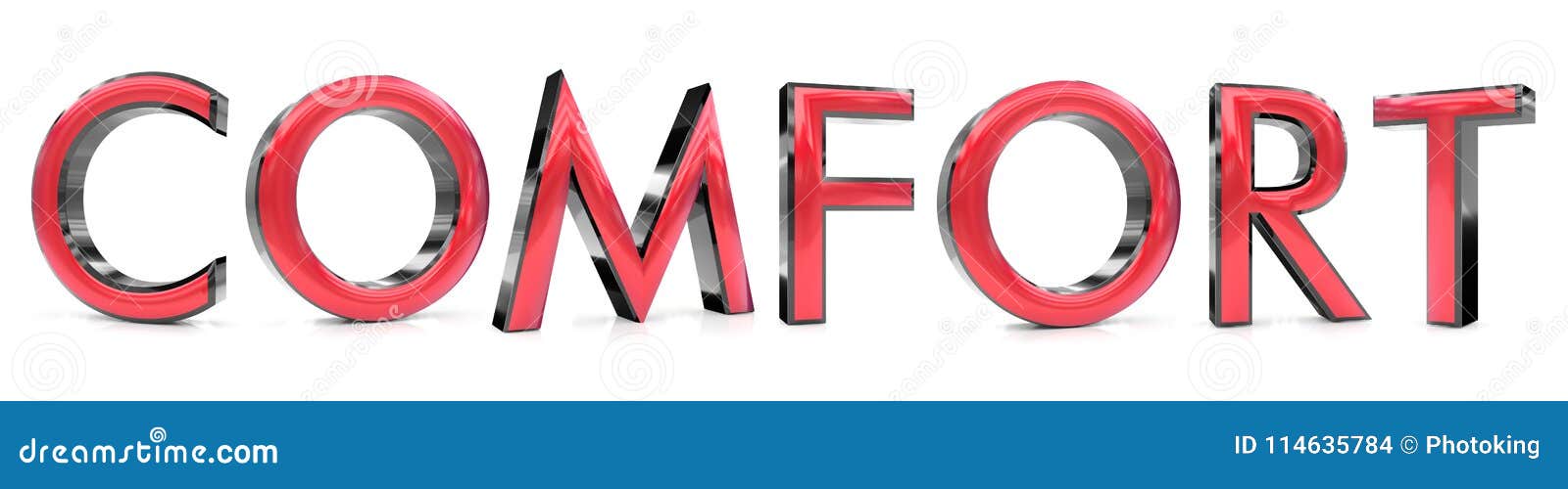 Palabra de la comodidad stock de ilustración. Ilustración de