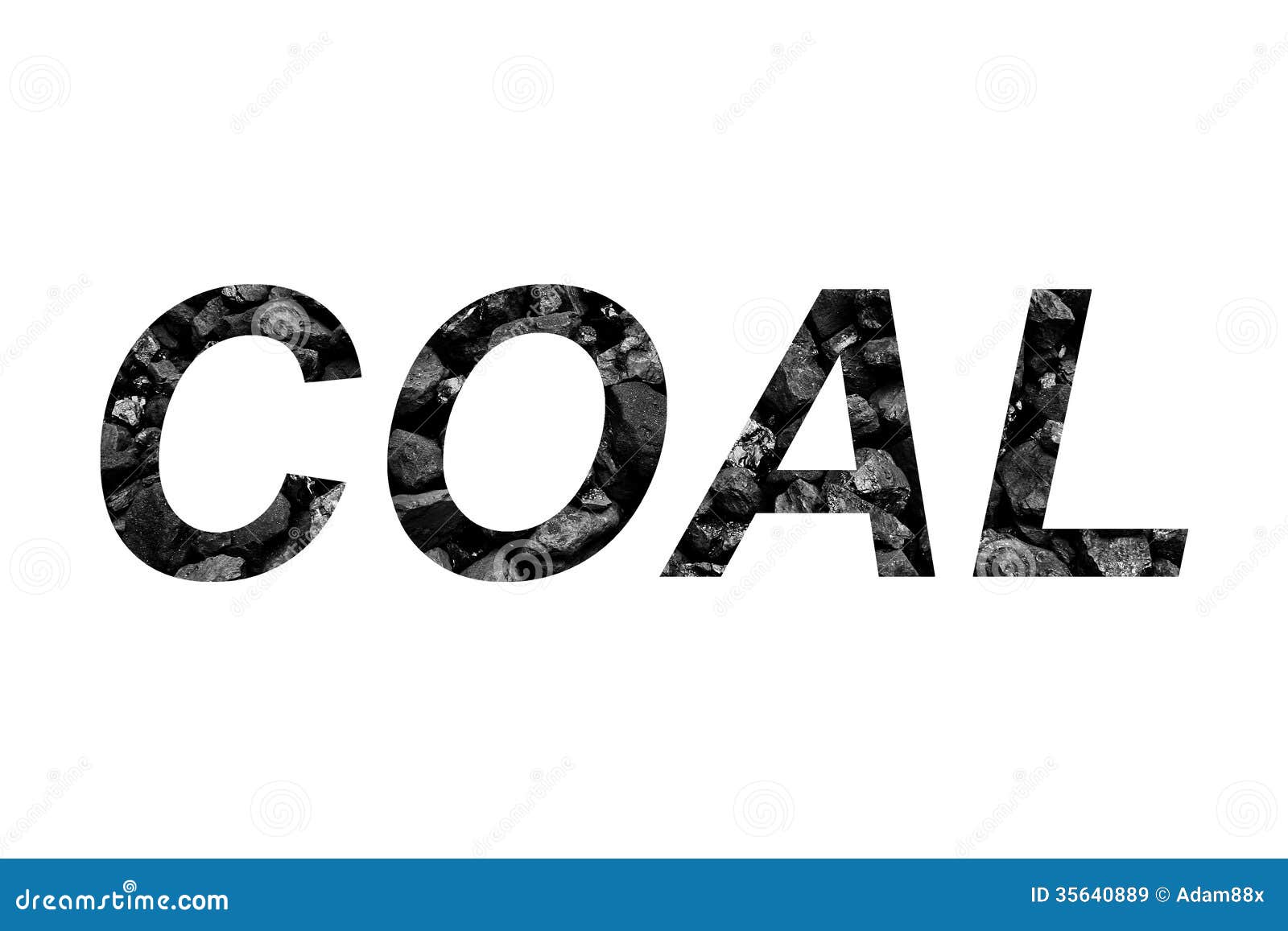 Palabra del carbón imagen de archivo. Imagen de combustible 35640889