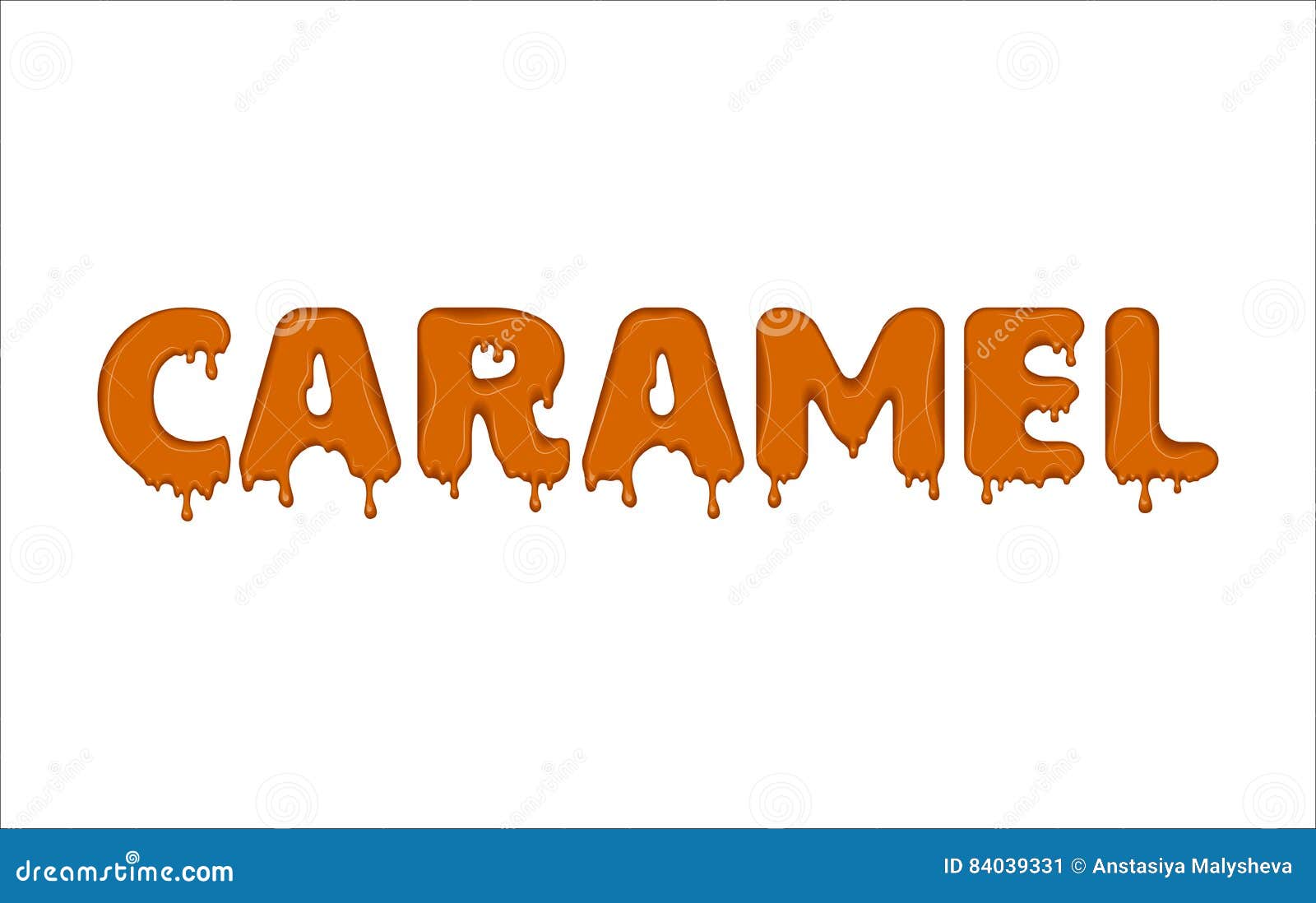 Palabra Del Vector Hecha Del Caramelo Ilustración del Vector