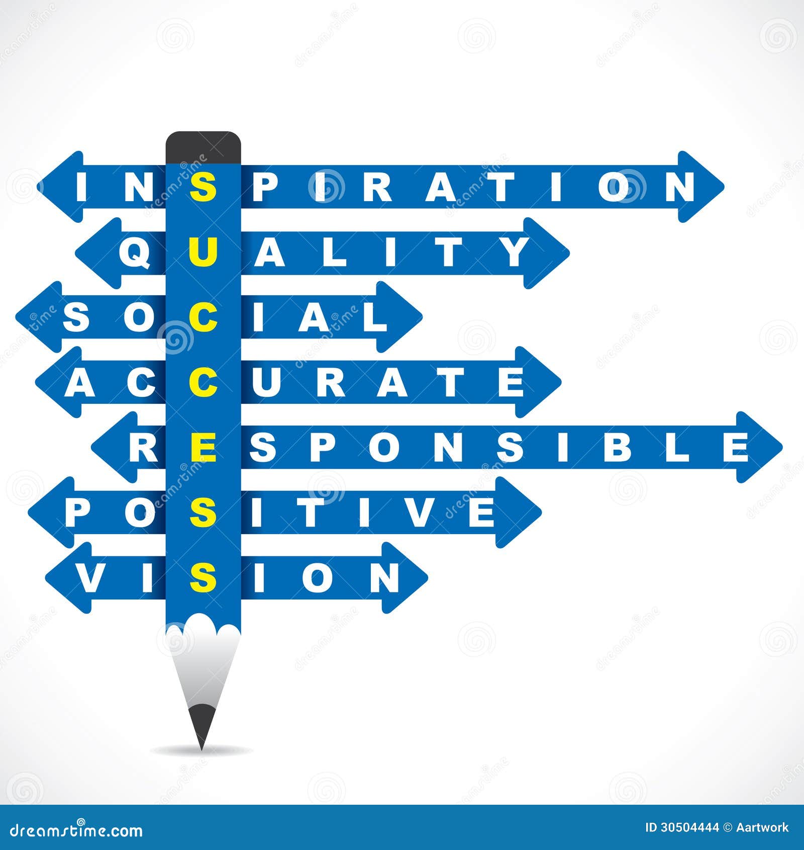 Palabra Relacionada Con El Mercado Ilustración del Vector 