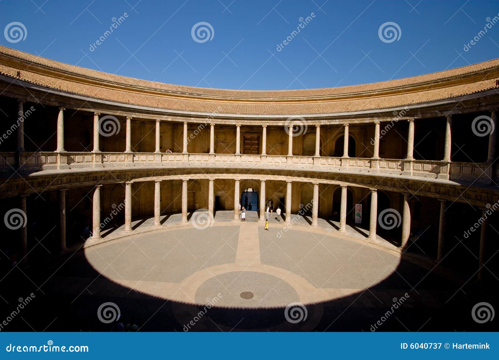 palace of carlos in alhambra, granada, spain