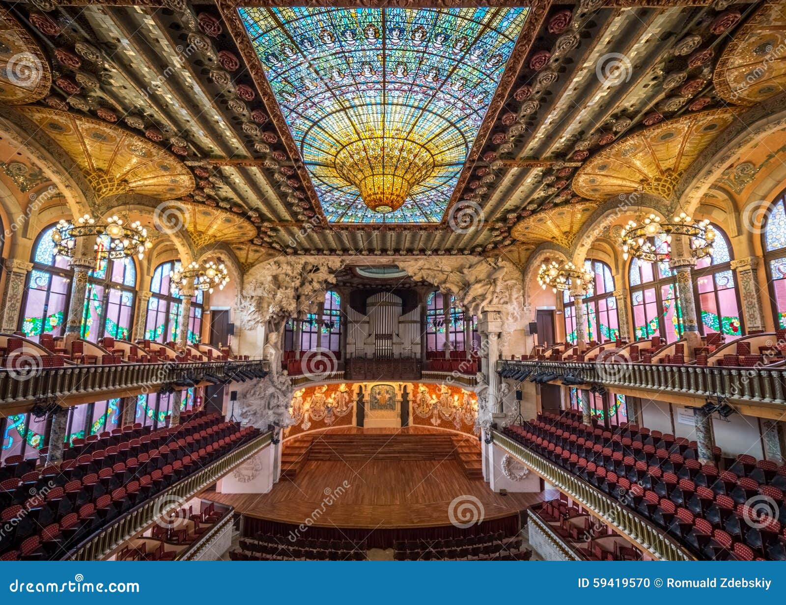 palace of catalan music interior