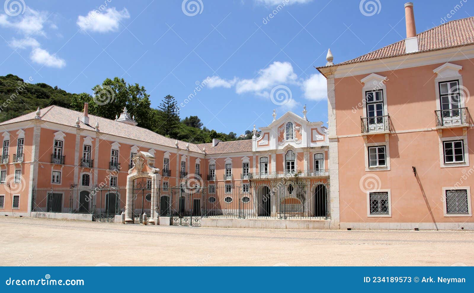 palace of correio-mor, baroque residence north of lisbon, in loures, portugal