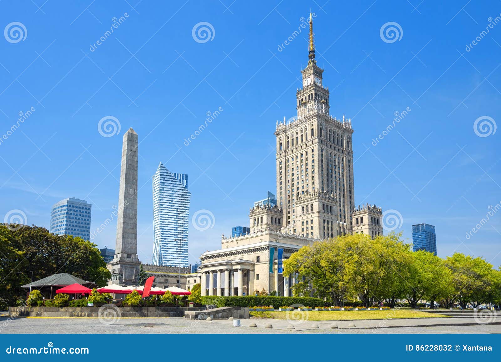 palace of culture and science, warsaw, poland