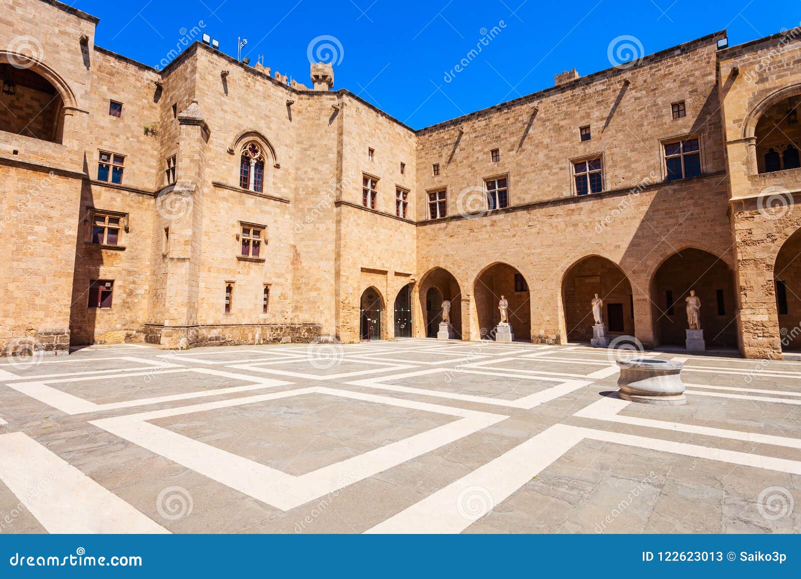 Courtyard of the Grand Masters Palace (I). Rhodes Old Town…