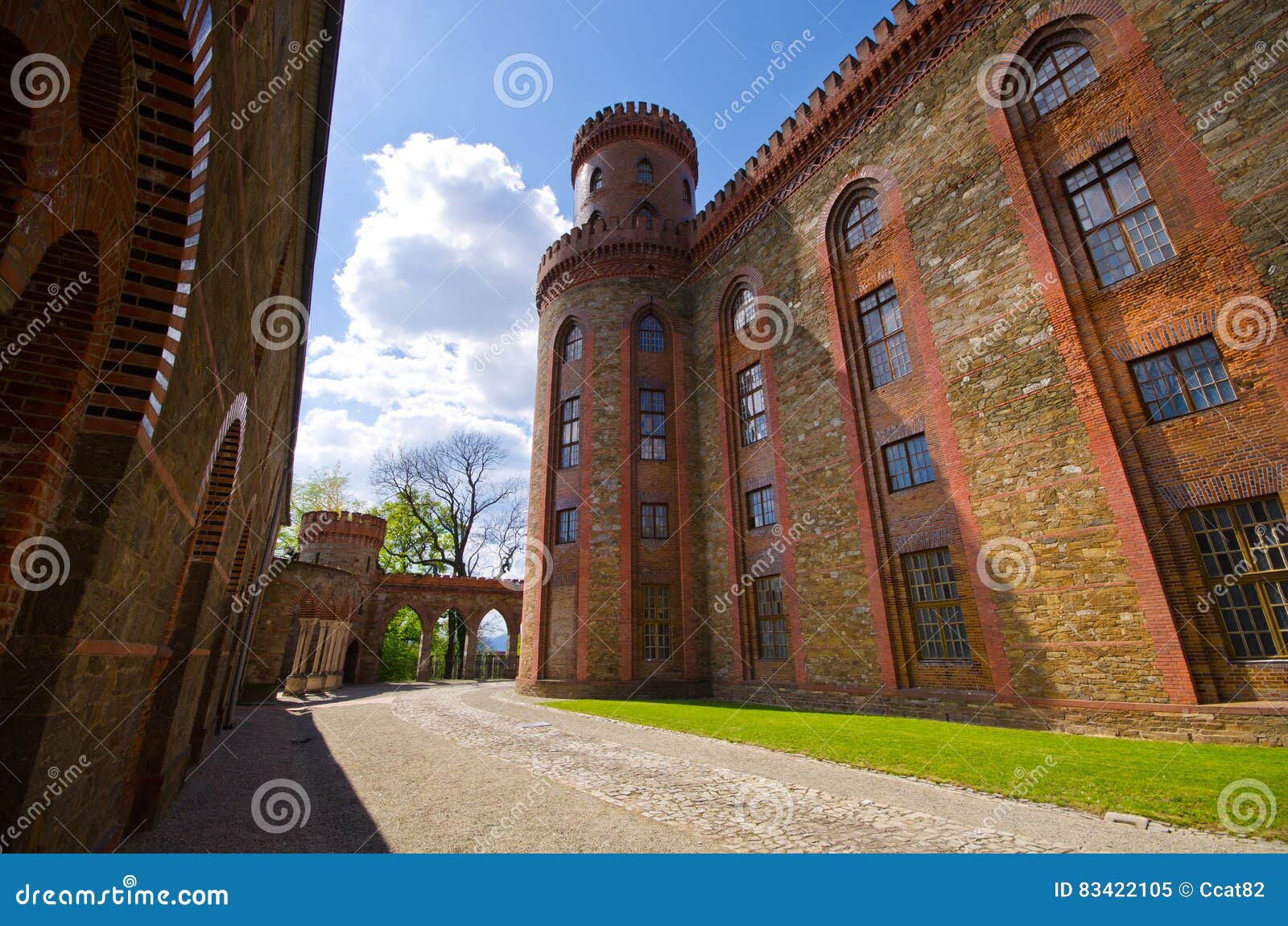 Palace in Kamieniec Zabkowicki, Poland Stock Image - Image of medieval ...