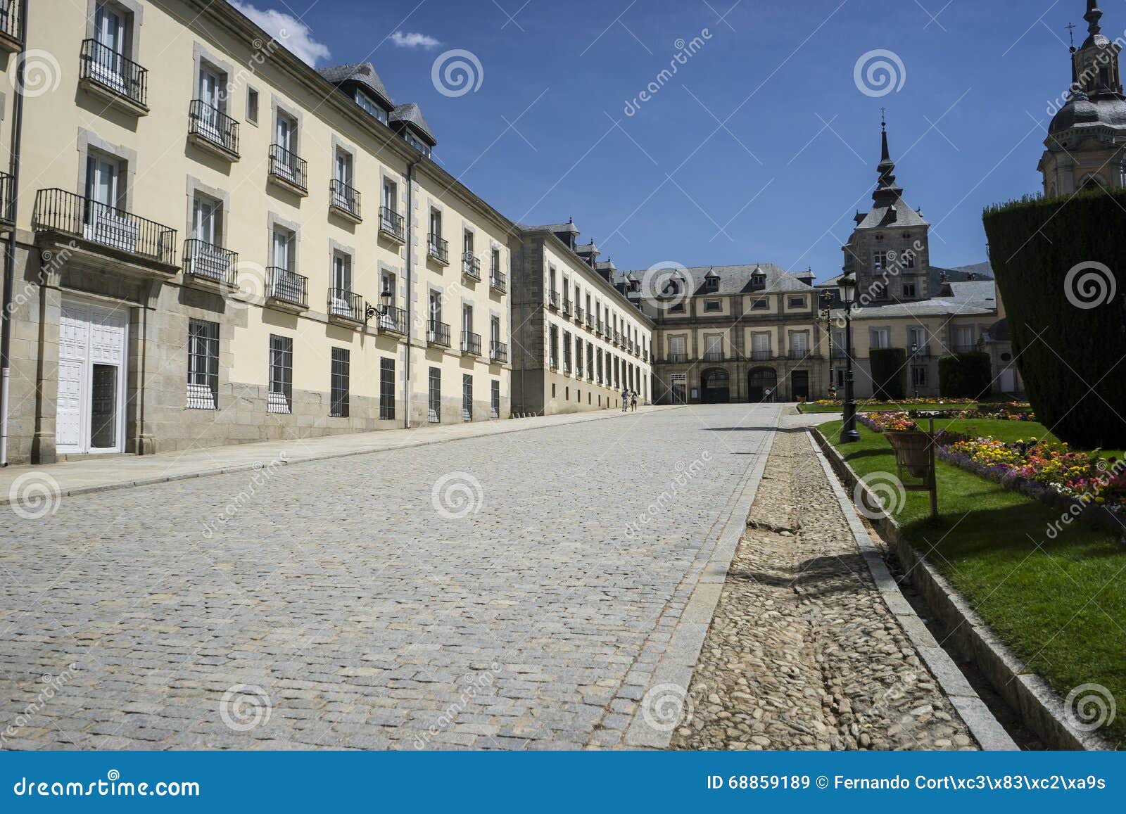 palace, palacio de la granja de san ildefonso in madrid, spain.