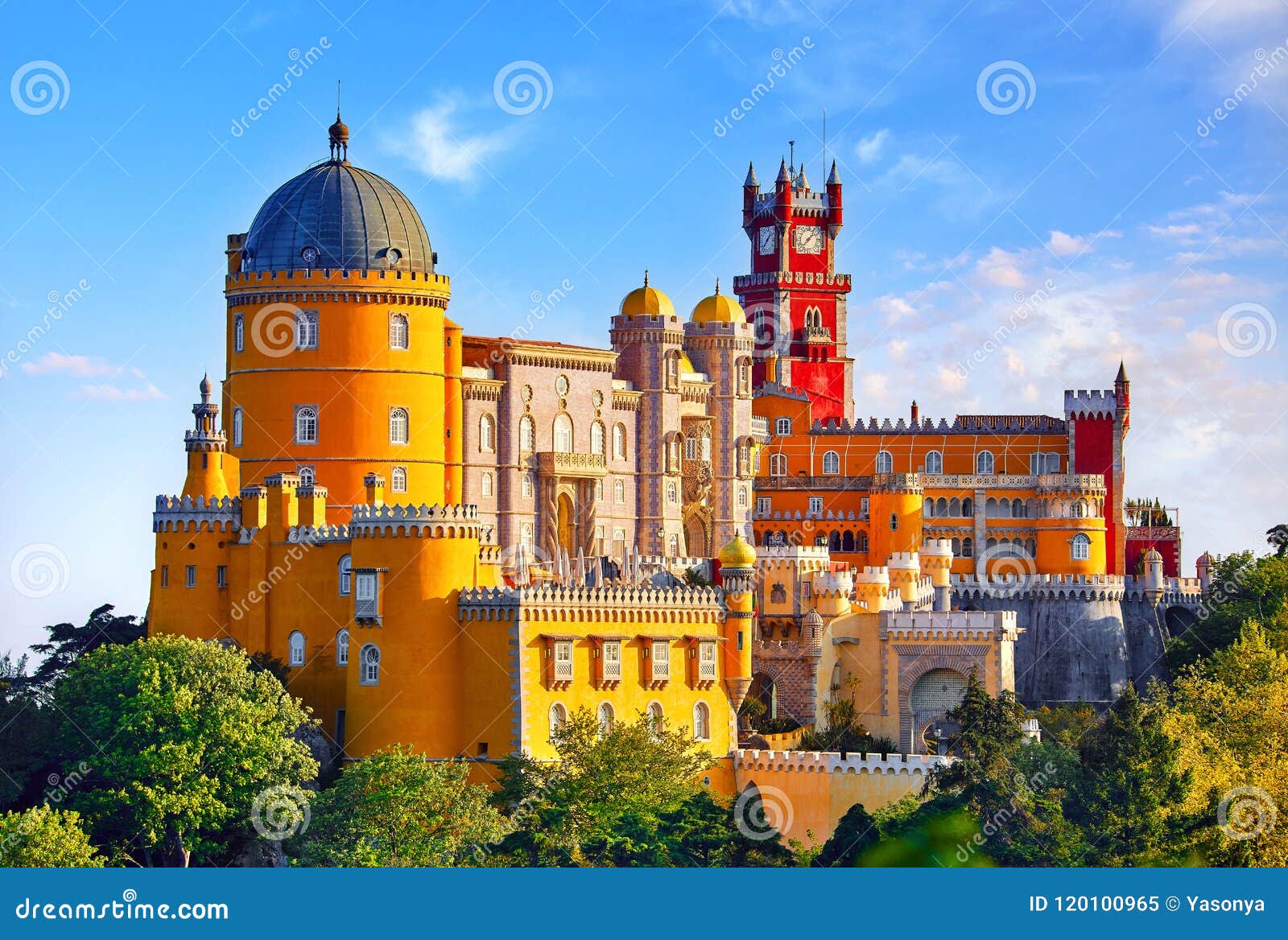 palace of pena in sintra. lisbon, portugal.