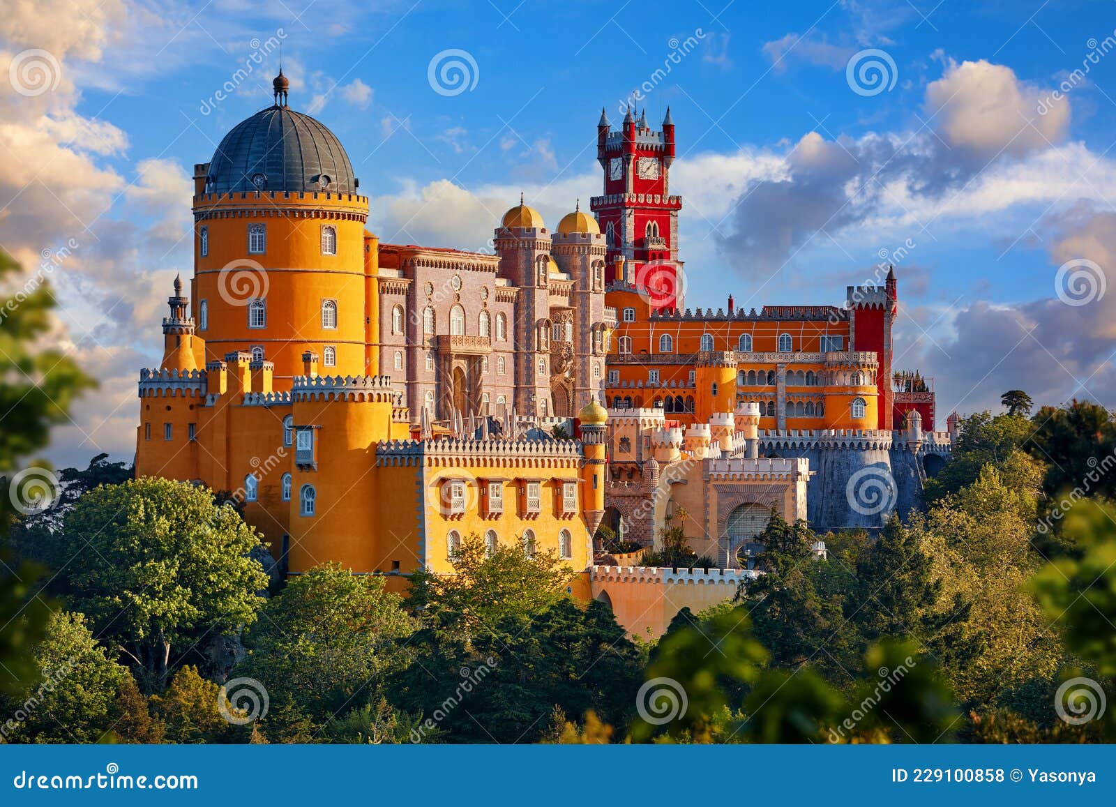 palace of pena in sintra. lisbon, portugal.