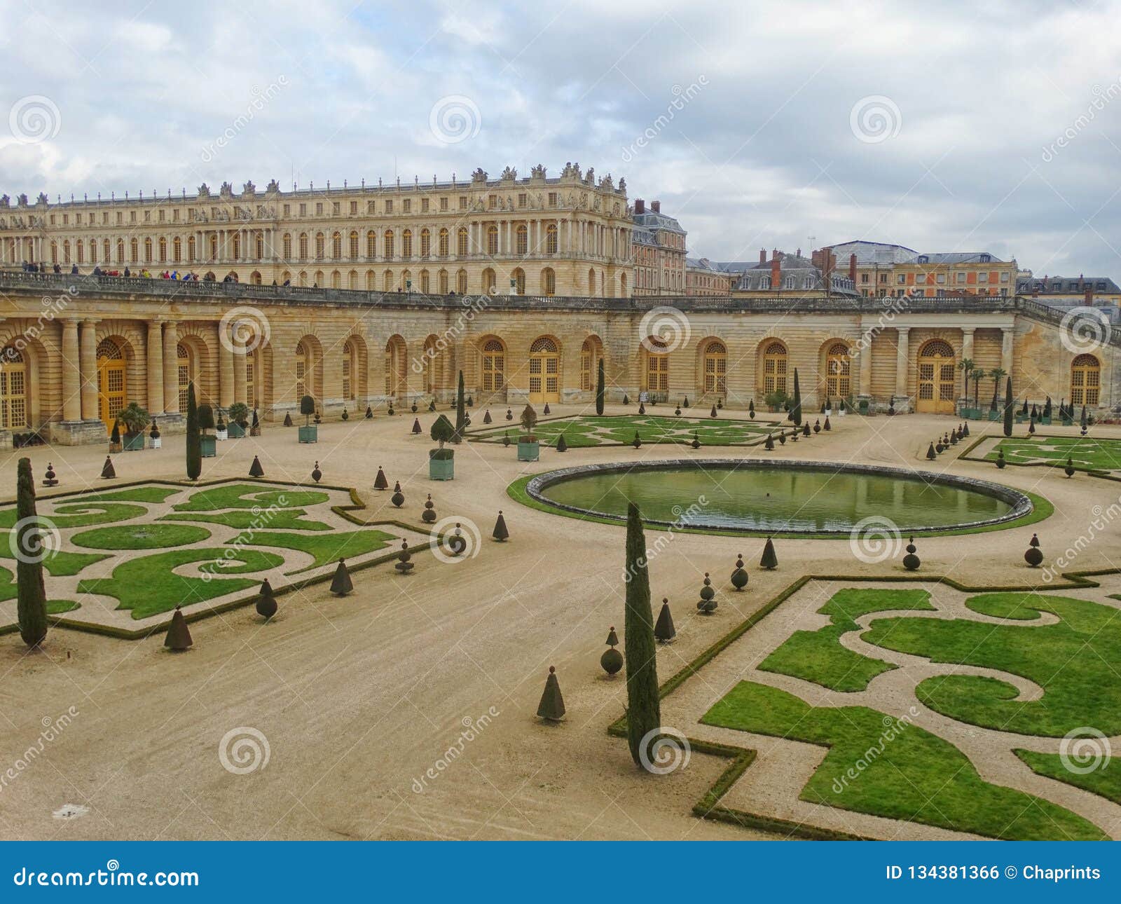 Awesome Gardens At Versailles Palace In Paris Europe Stock Photo