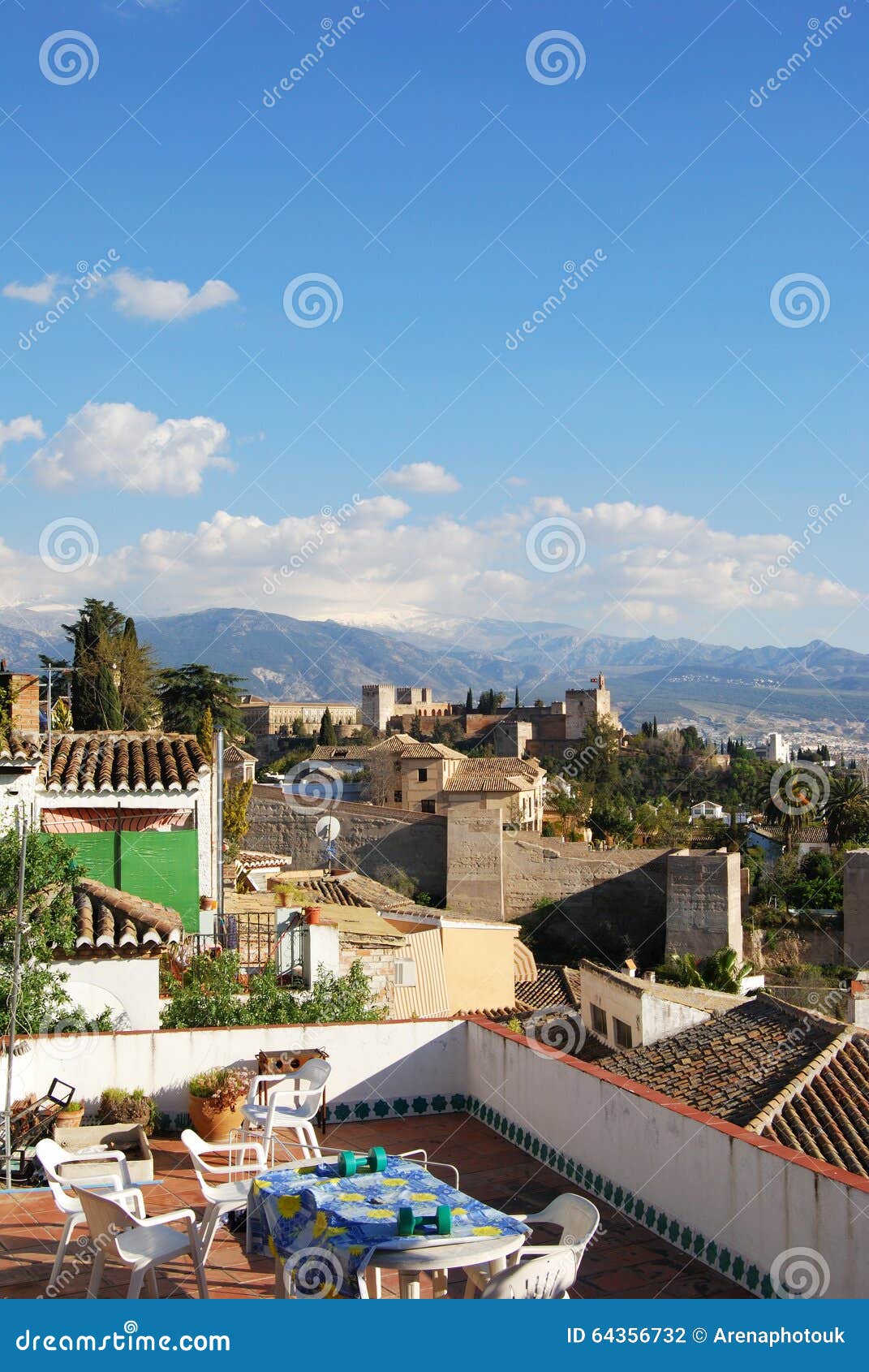 Palacio De Alhambra, Granada Foto de archivo - Imagen de europeo ...