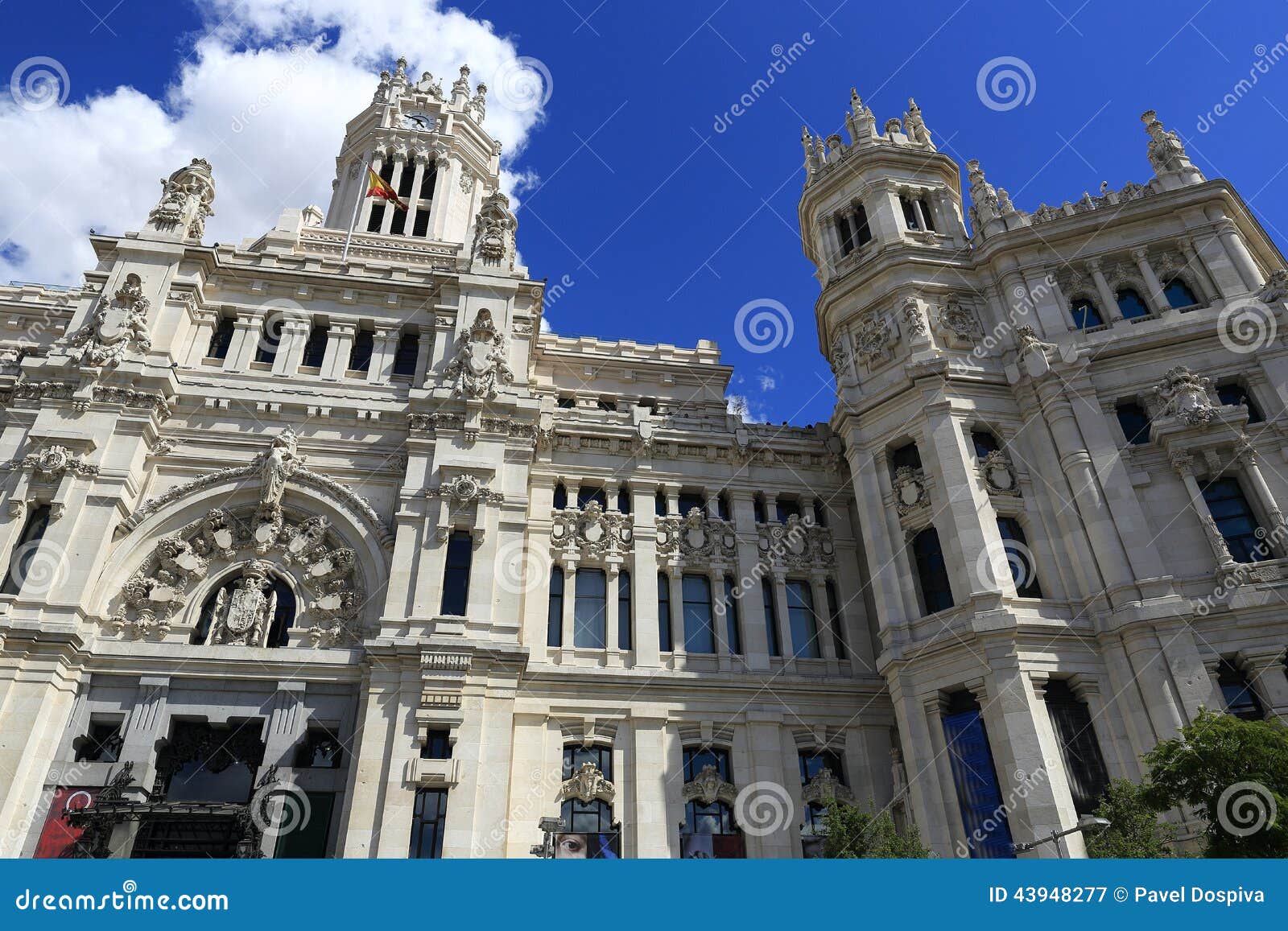 palacio de comunicaciones, he old buildings in madrid, spain