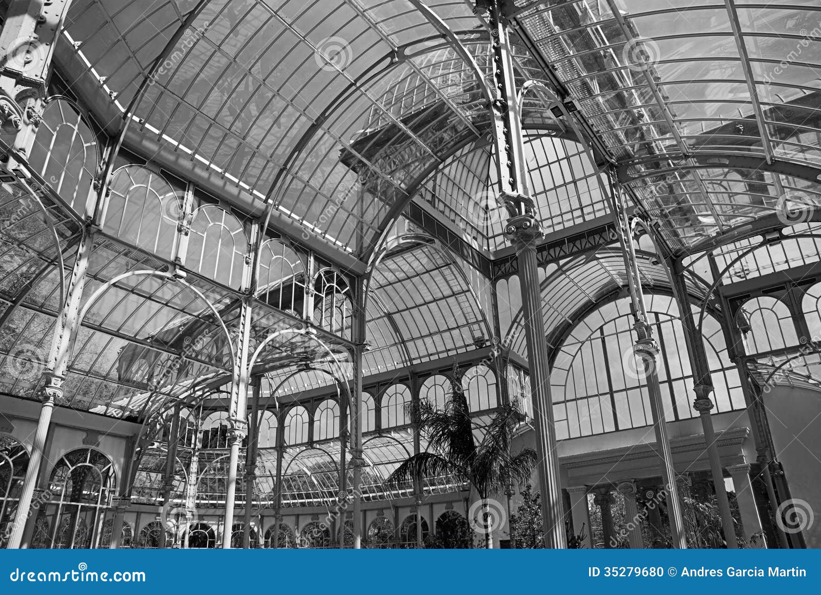 palacio de cristal, parque del buen retiro, madrid