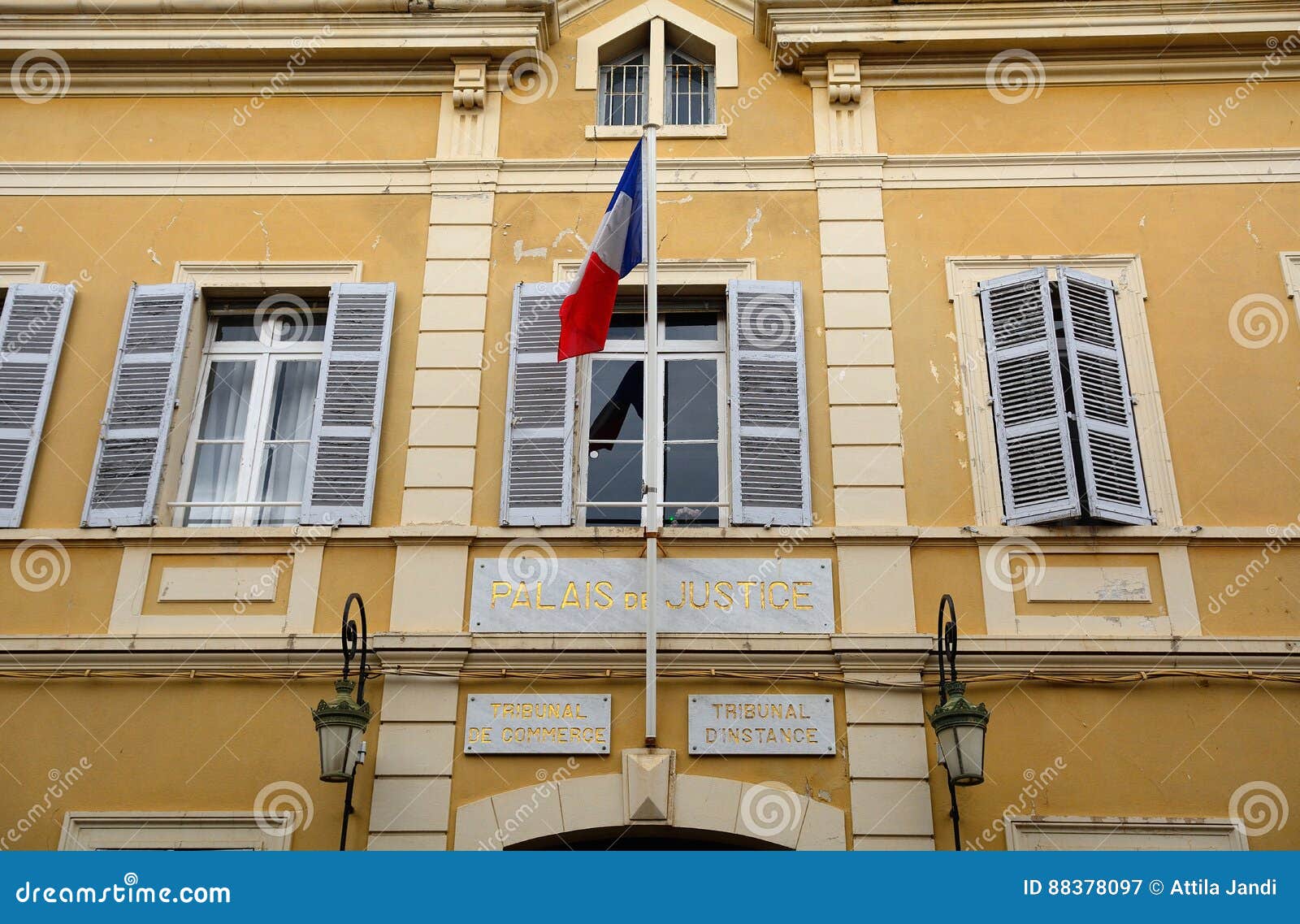 Palais De Justice, St. Tropez, France Stock Image - Image of europe ...