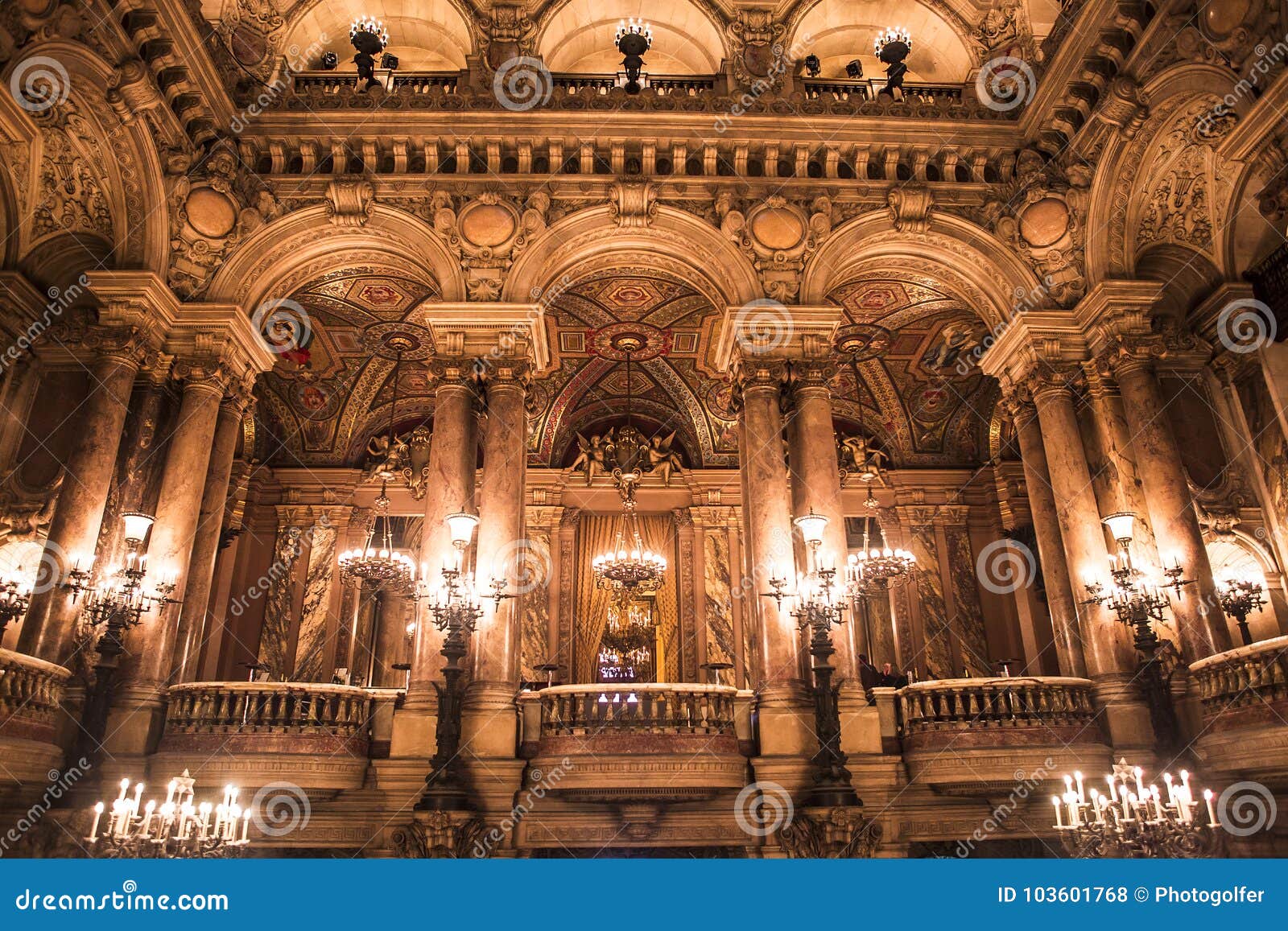 The Palais Garnier Opera Of Paris Interiors And Details