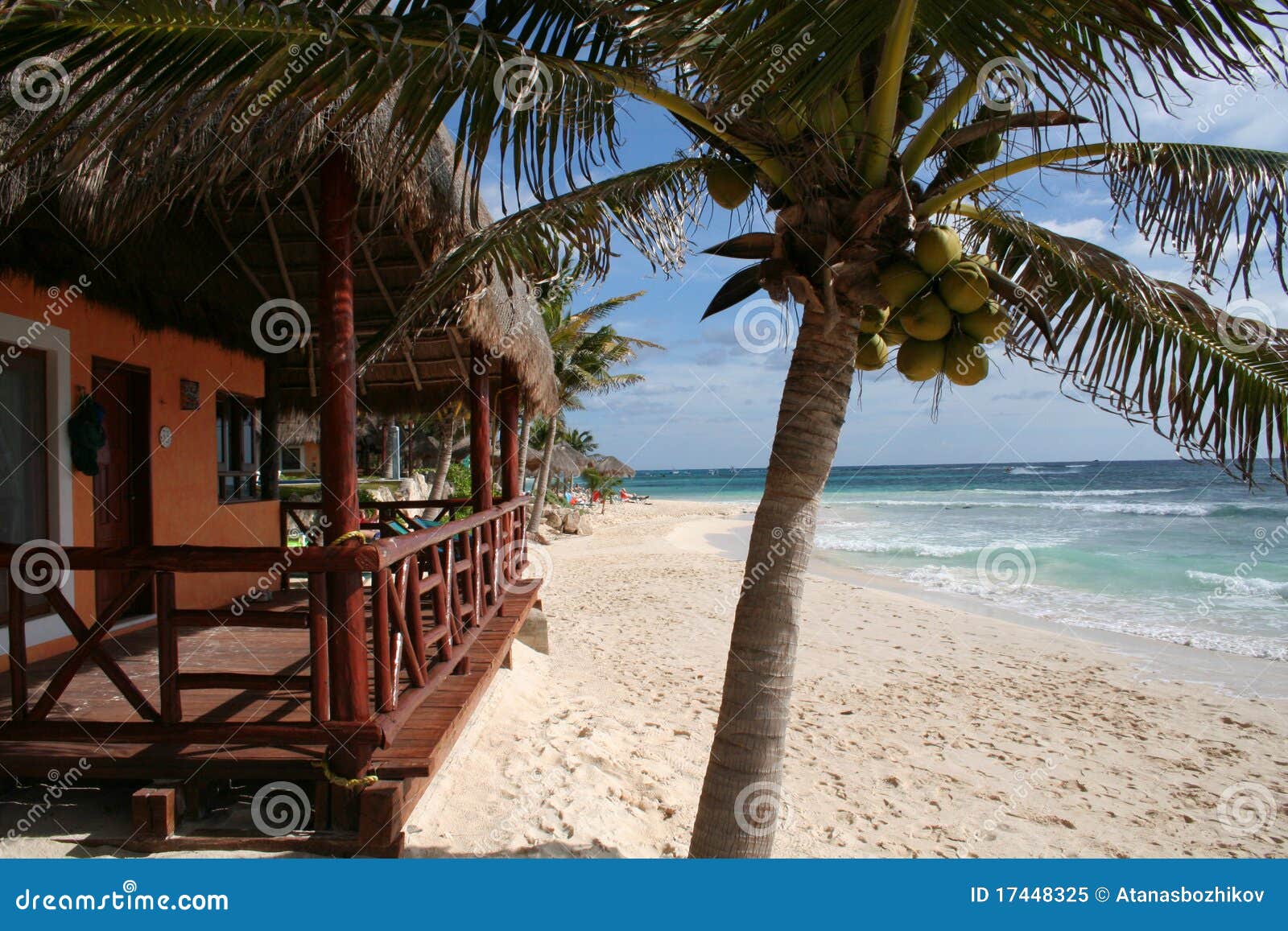 palapa with balcony in playa del carmen - mexico