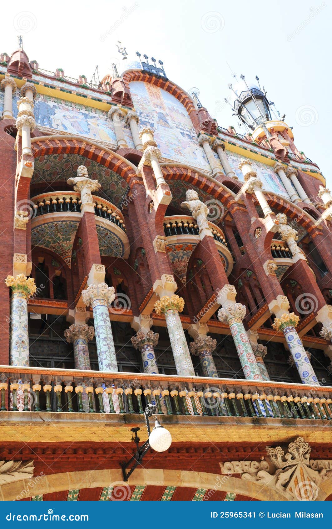 palau de la musica catalana in barcelona, spain