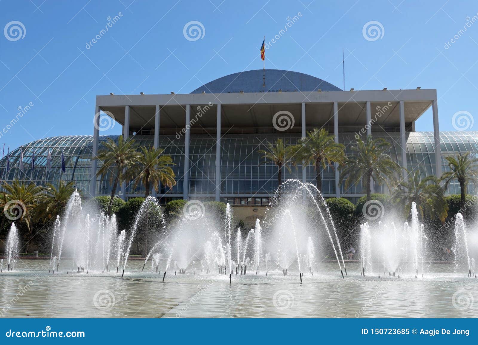 palau de la musica concert hall in valencia, spain