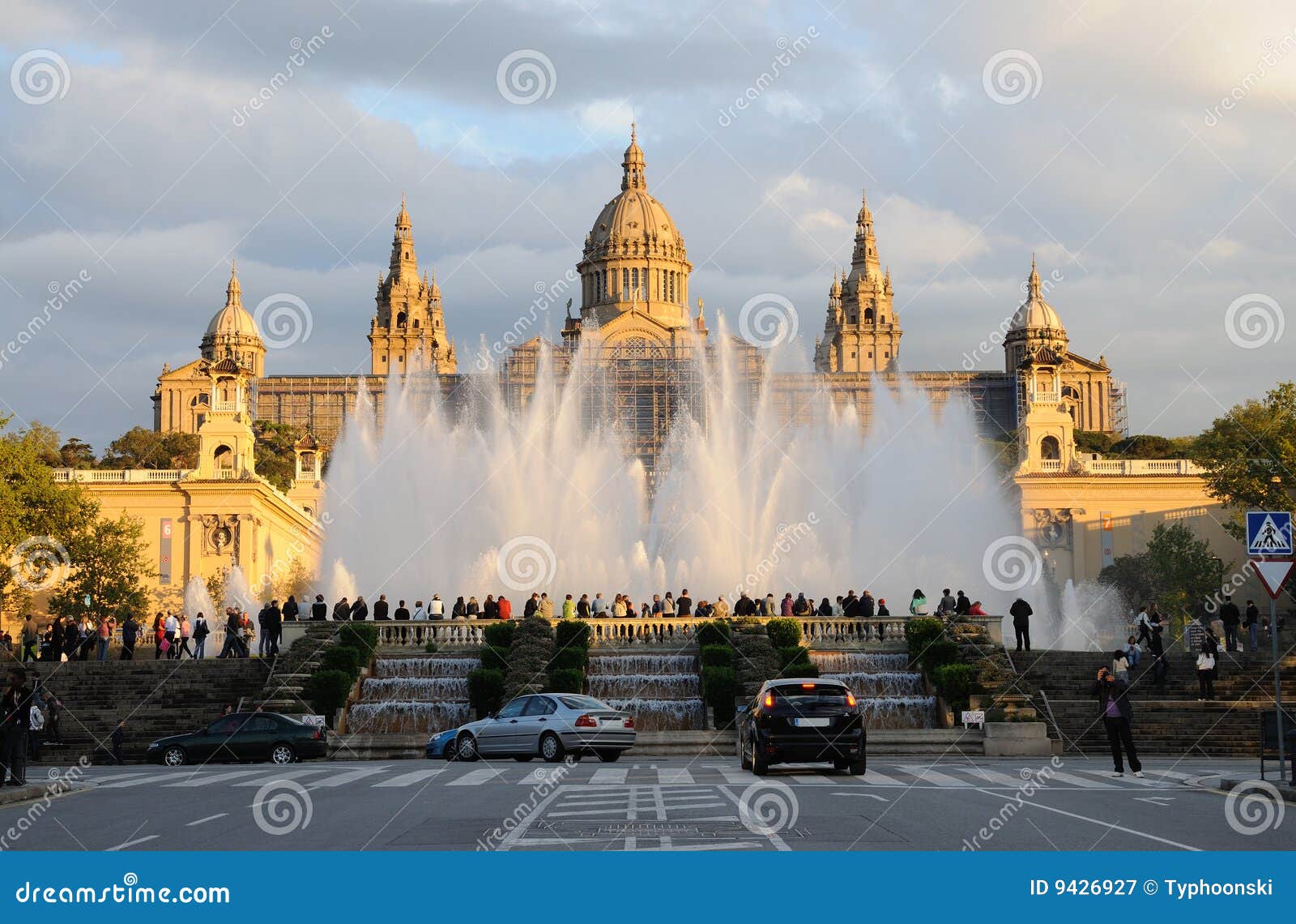 Palau Nacional In Barcelona Stock Image - Image of 