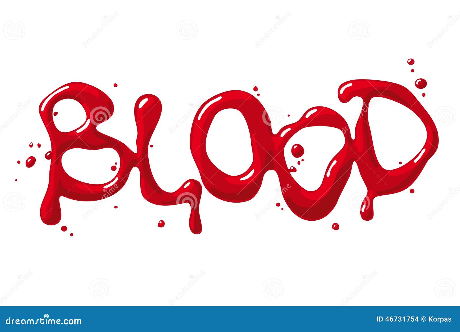 Palavra do sangue ilustração do vetor. Ilustração de medo 46731754
