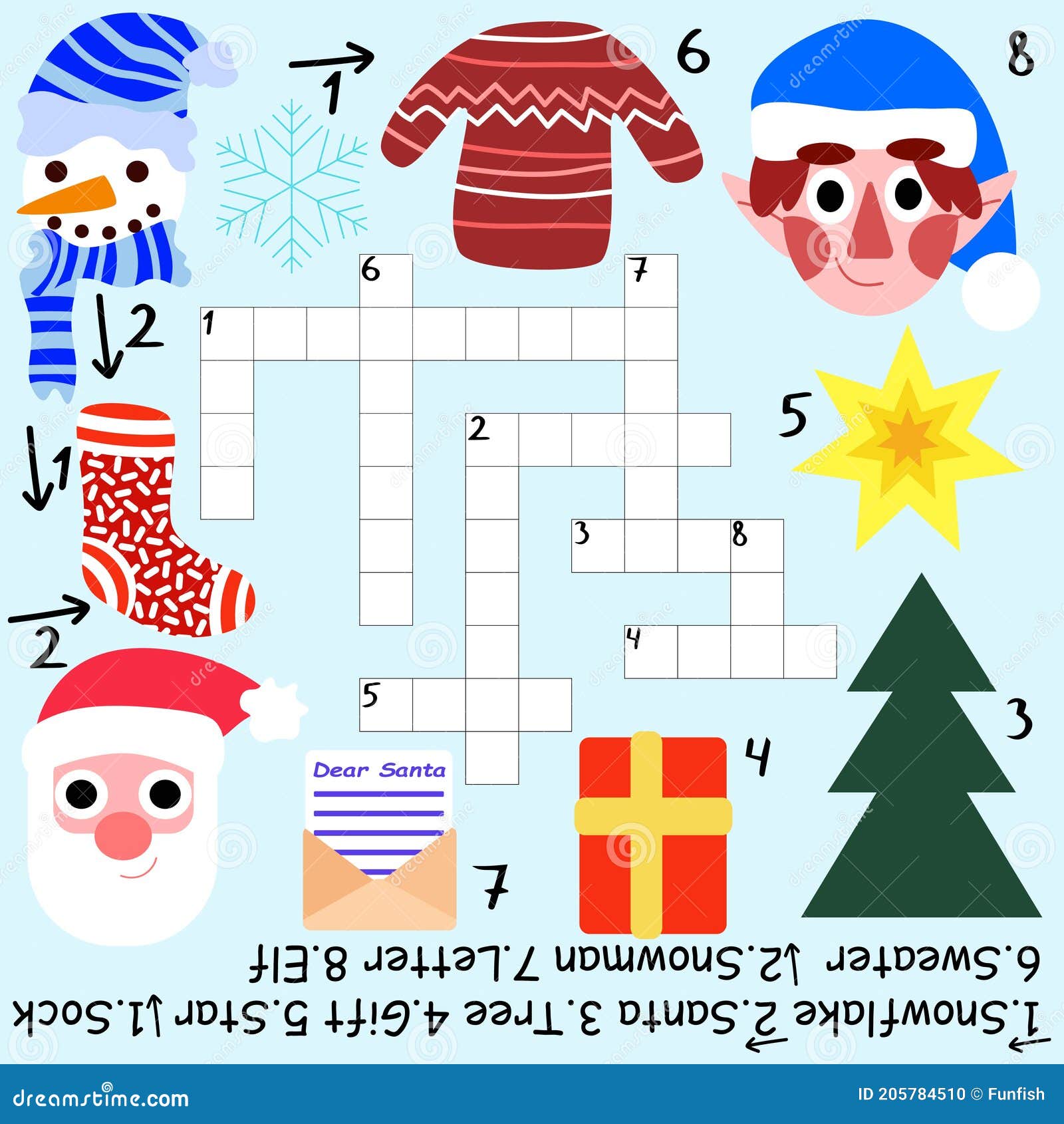 Jogo De Palavras Com Tema De Natal. Planilha Para Aprender Inglês.  Ilustração do Vetor - Ilustração de rascunho, pinguim: 264385081