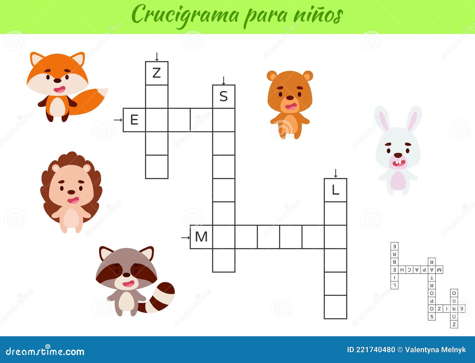 Jogo Educativo Para Imprimir: Nomes de Animais - Atividades Escolares Grátis, Palavras Cru…