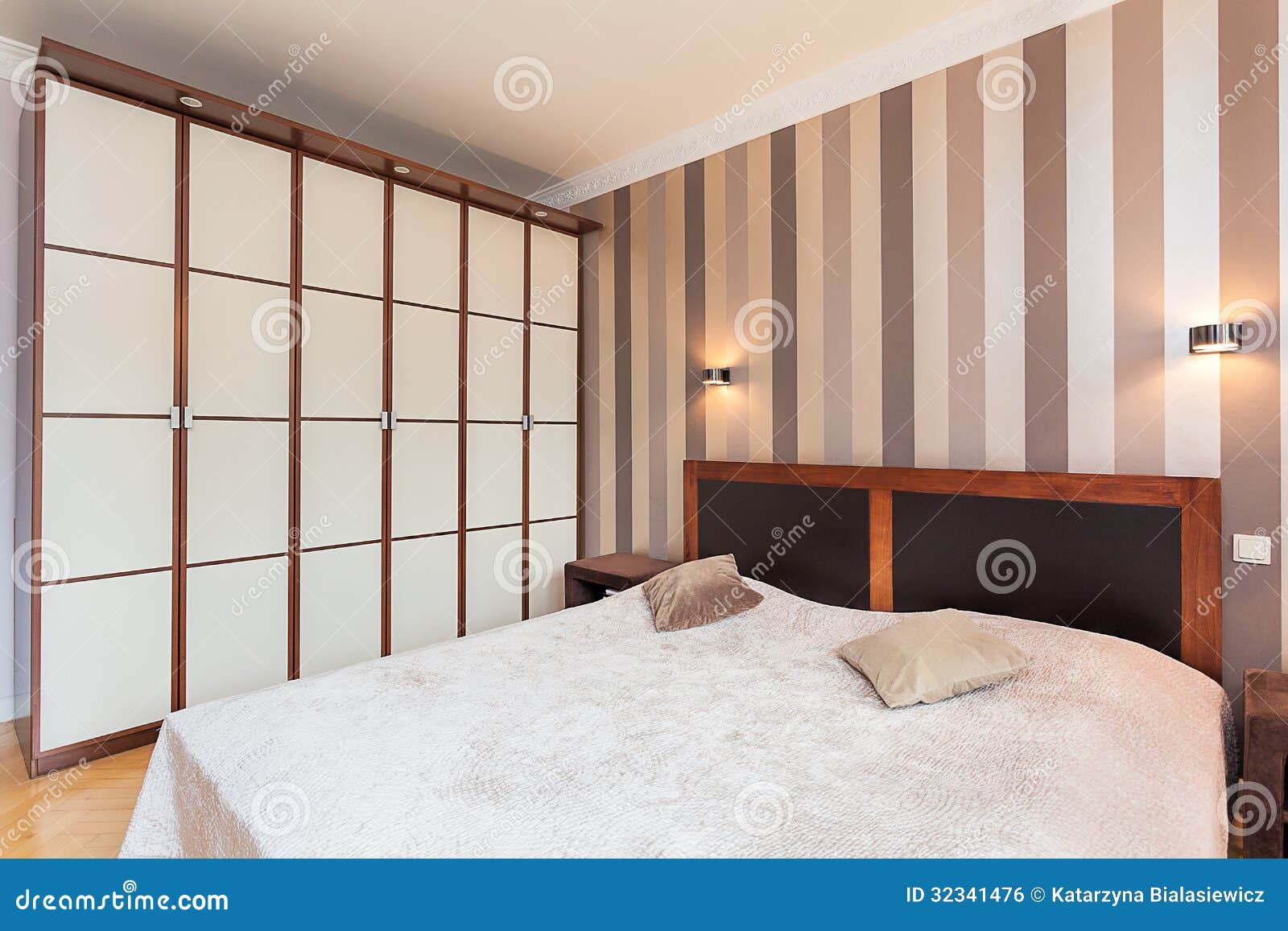 Camere da letto a righe: camere da letto la camera stretta e piccola.