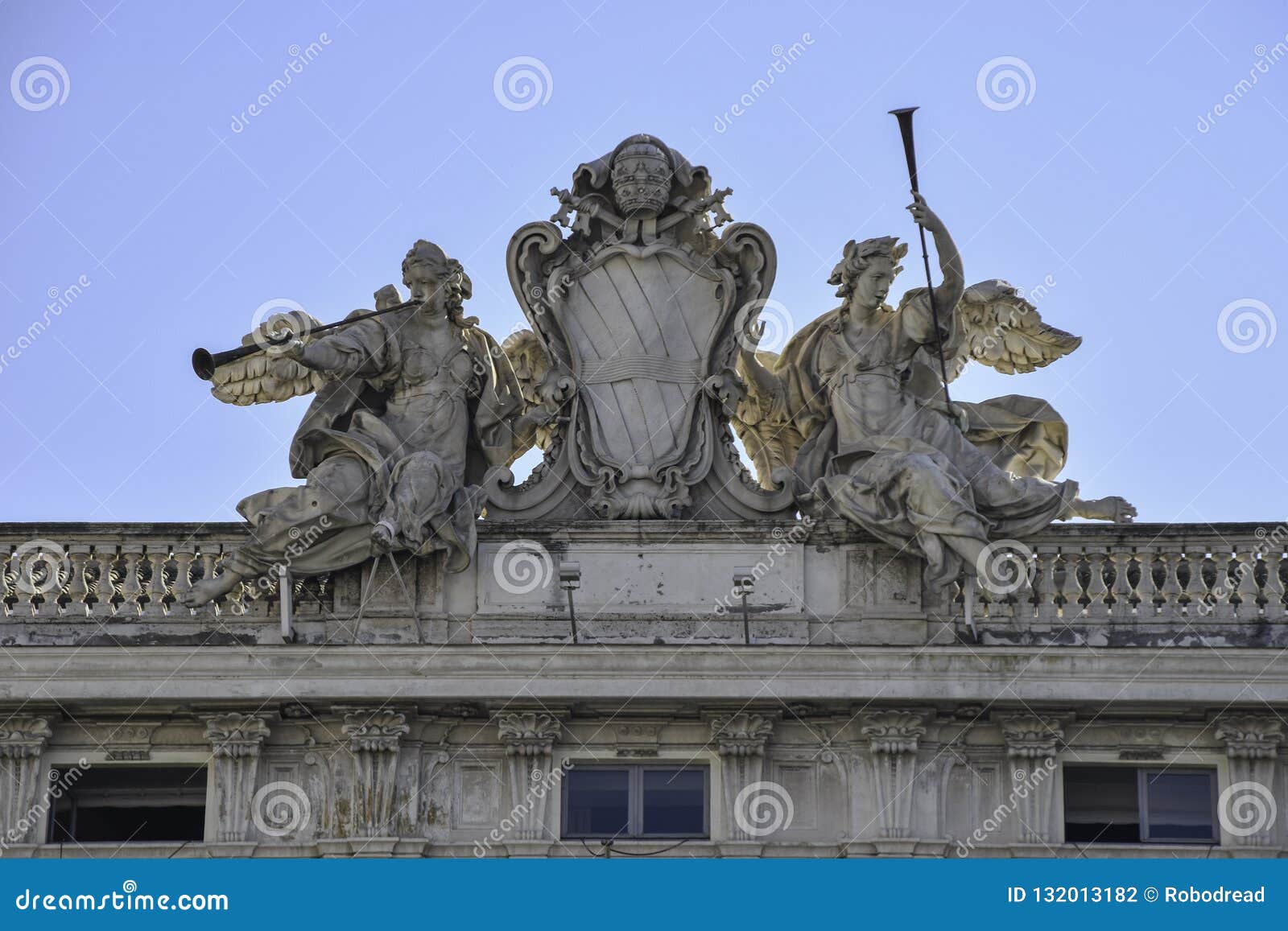 palazzo della consulta, seat of the italian constitutional court, rome, italy.