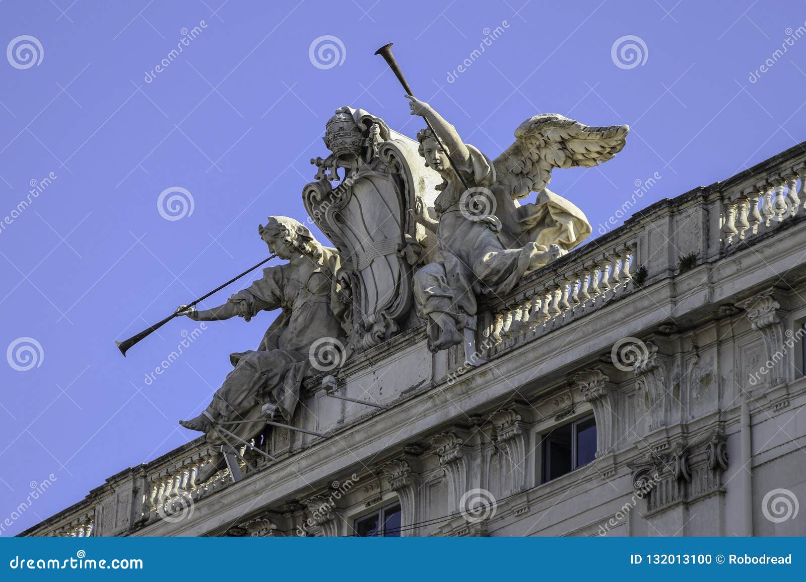 palazzo della consulta, seat of the italian constitutional court, rome, italy.
