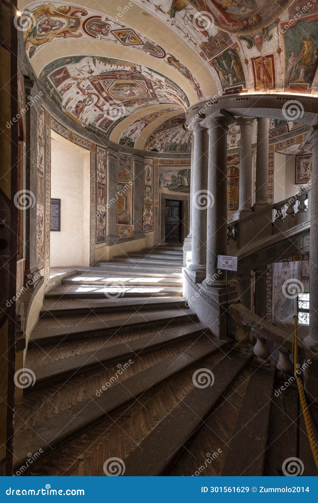 Palazzo Farnese, the Principal Staircase or Scala Regia, a Graceful ...