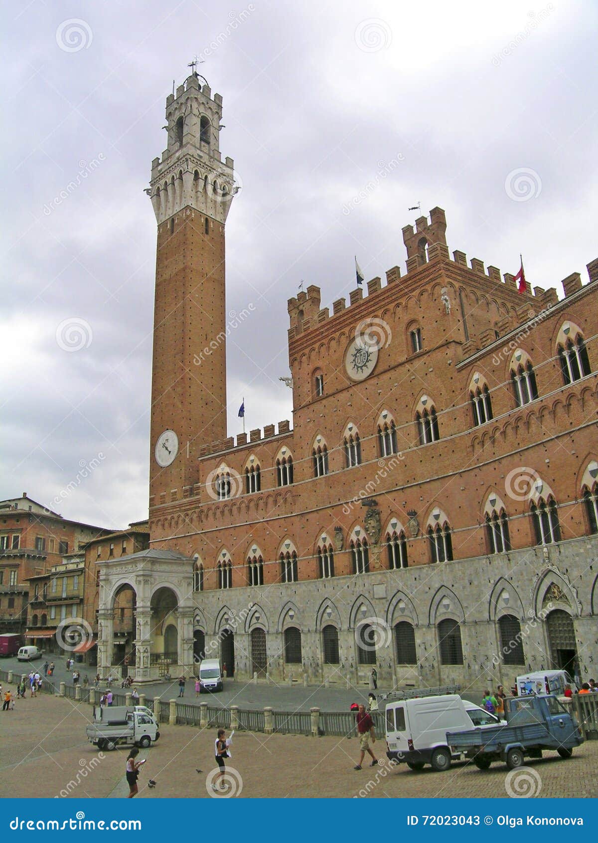 Palazzo Pubblico situado em Siena, Itália
