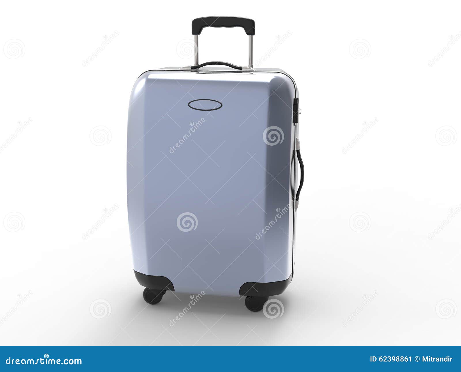 Pale blue suitcase stock illustration. Illustration of rucksack - 62398861