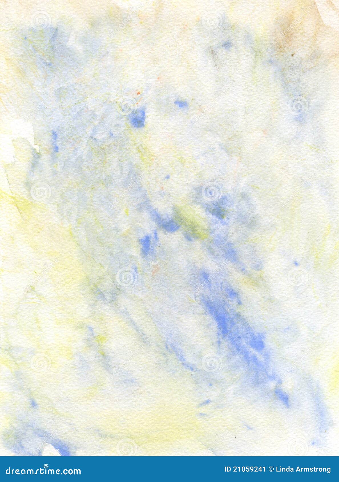 Pale Blue and Yellow Watercolor Background Stock Illustration