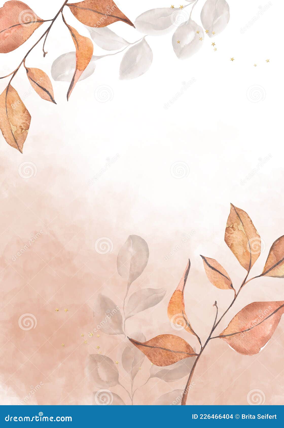 Brown Leaf Fabric, Wallpaper and Home Decor | Spoonflower