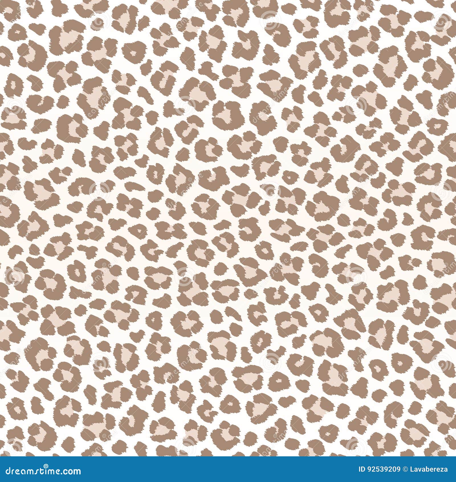 Pale Leopard Seamless Pattern, Vector Stock Vector - Illustration of ...