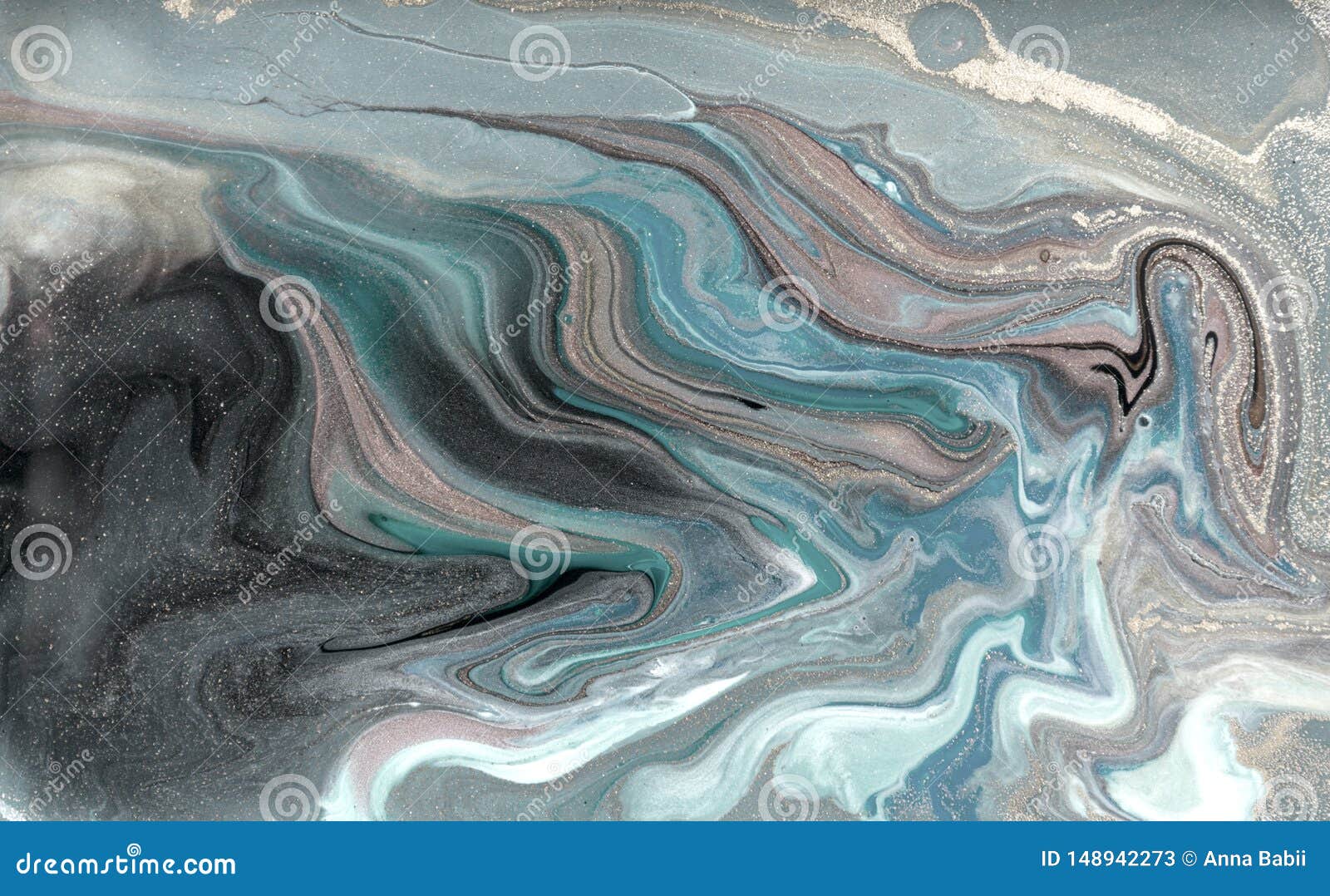 Pale Marbling Pattern. Simple Marble Liquid Texture. Stock Image