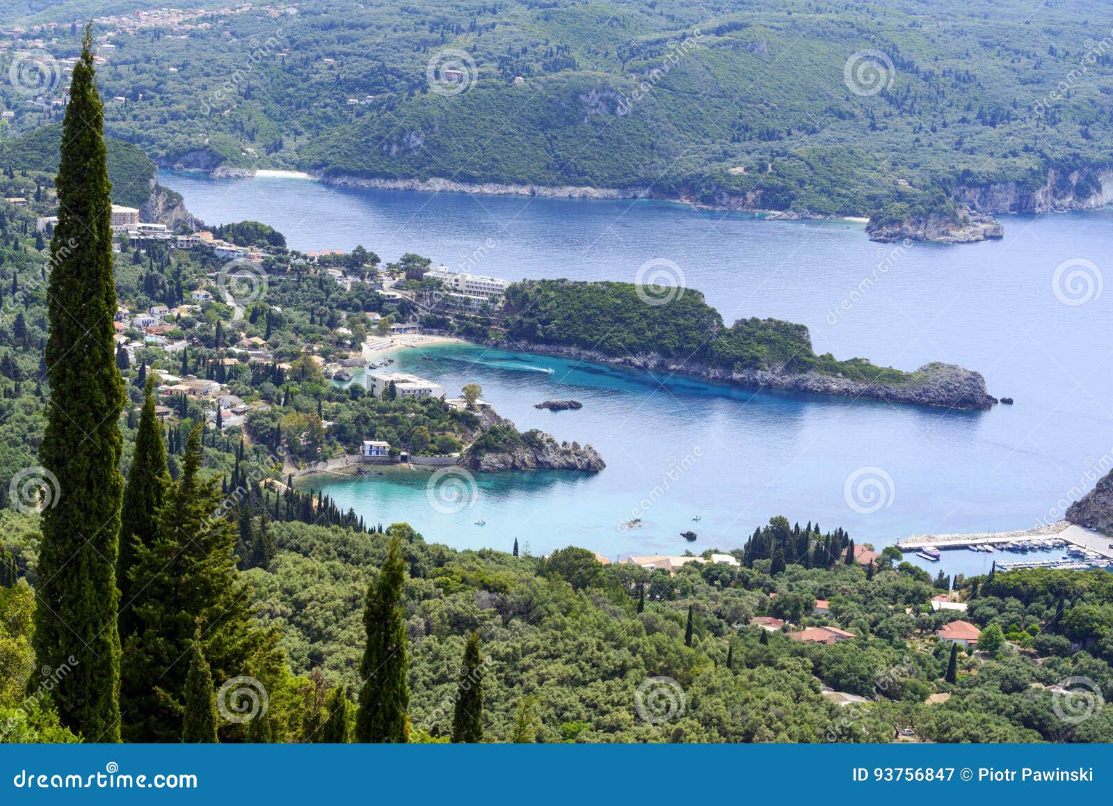Paleokastritsa coast stock image. Image of scenic, coastline - 93756847