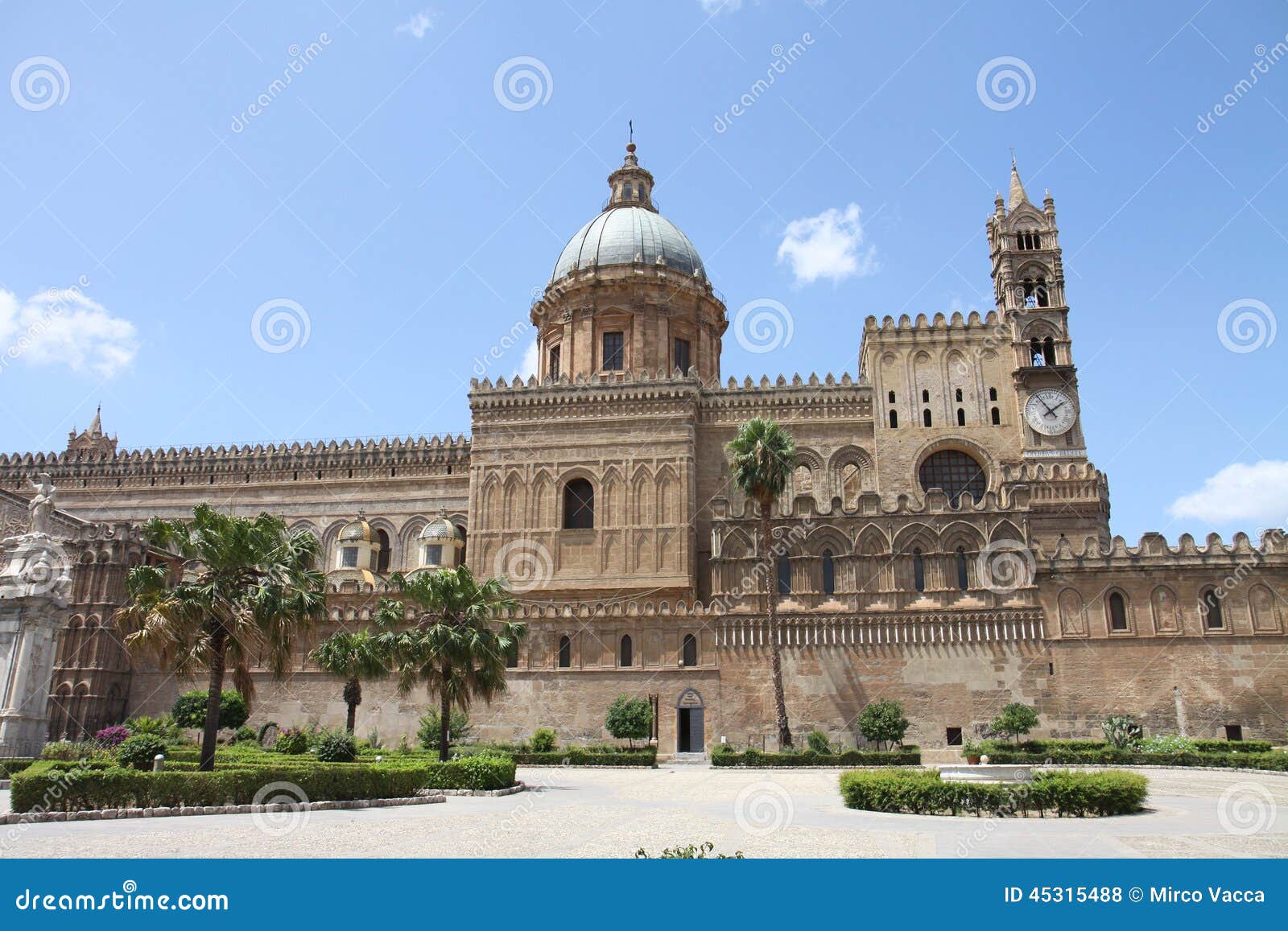 Palermo cathedral editorial stock photo. Image of large 45315488
