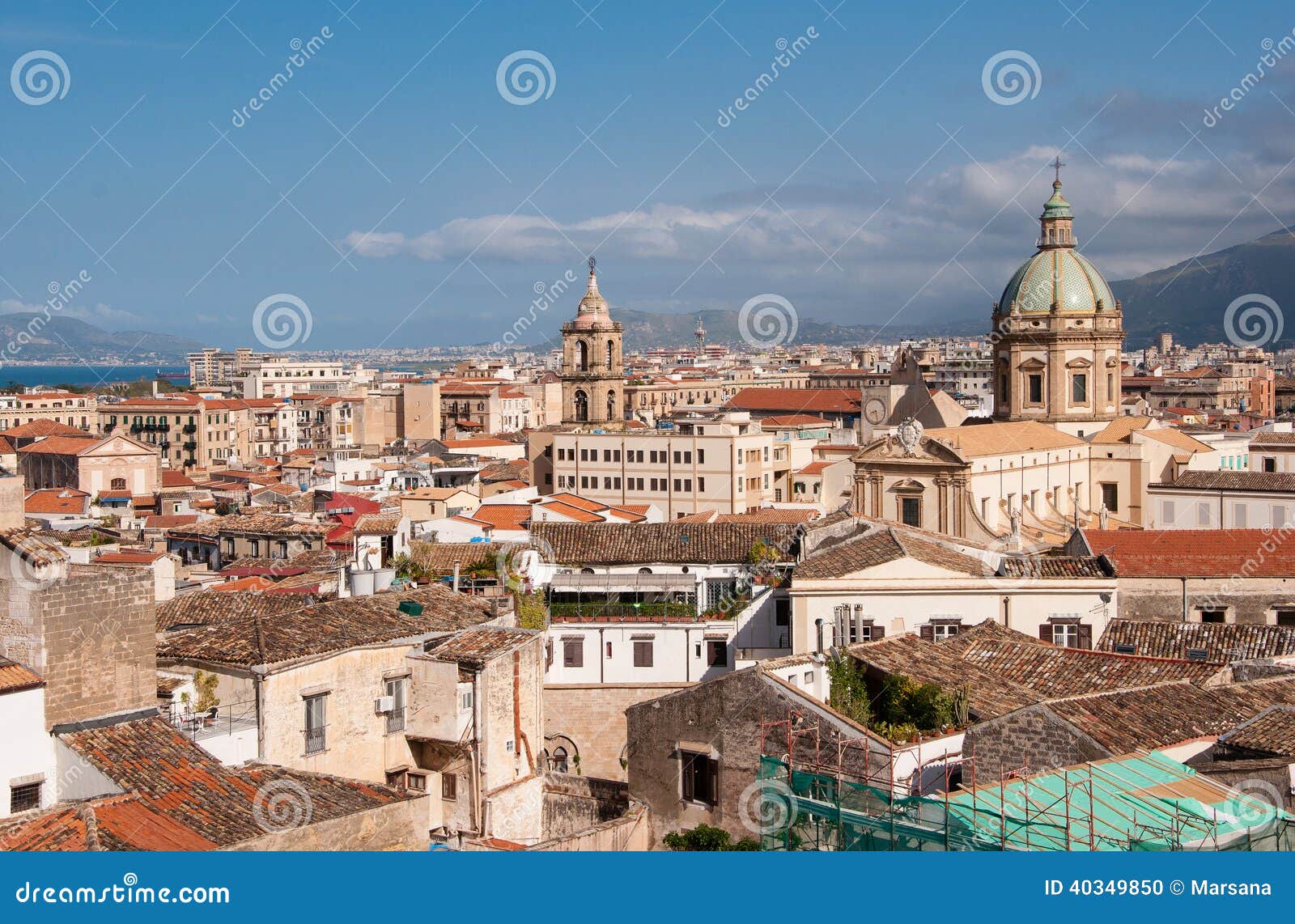 Palermo Centre Landscape stock photo. Image of building 40349850