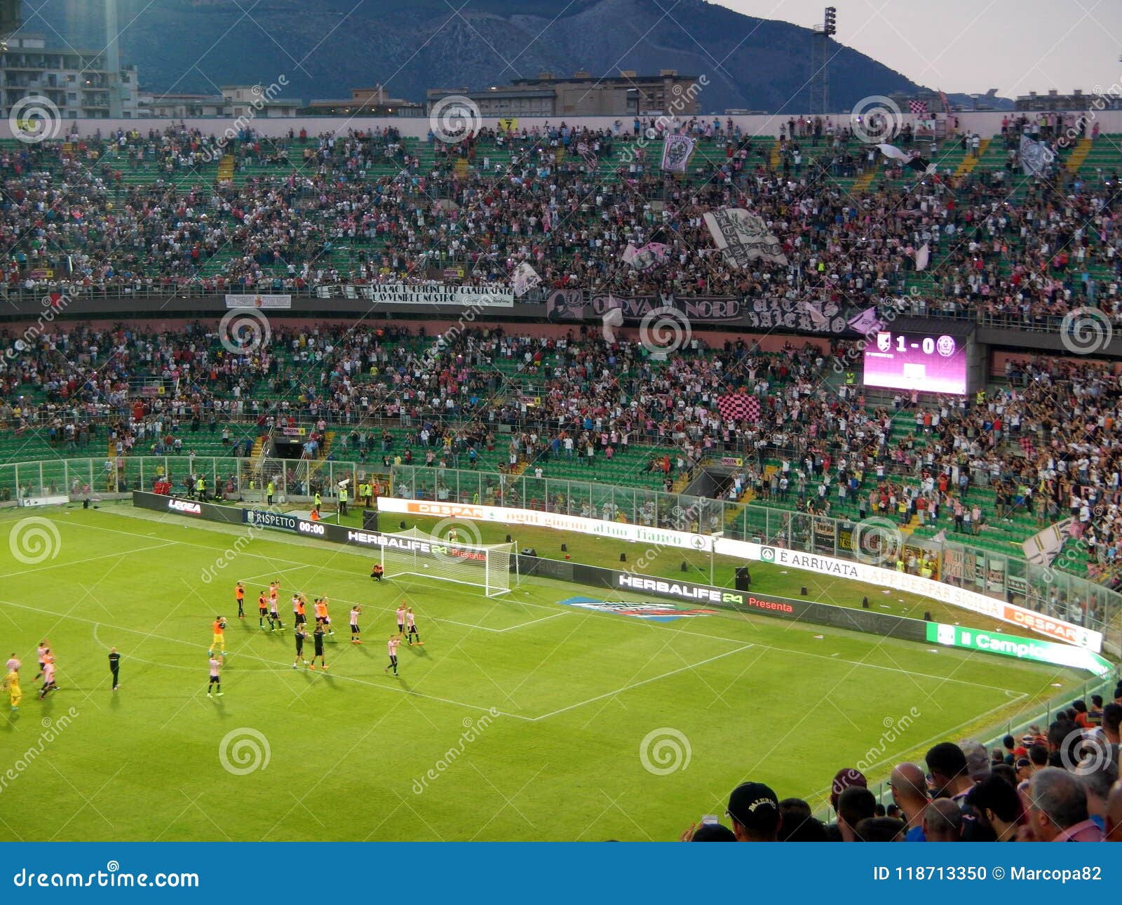 PALERMO, ITALIA - June 10, 2018 - US CittÃ Di Palermo Vs Venezia