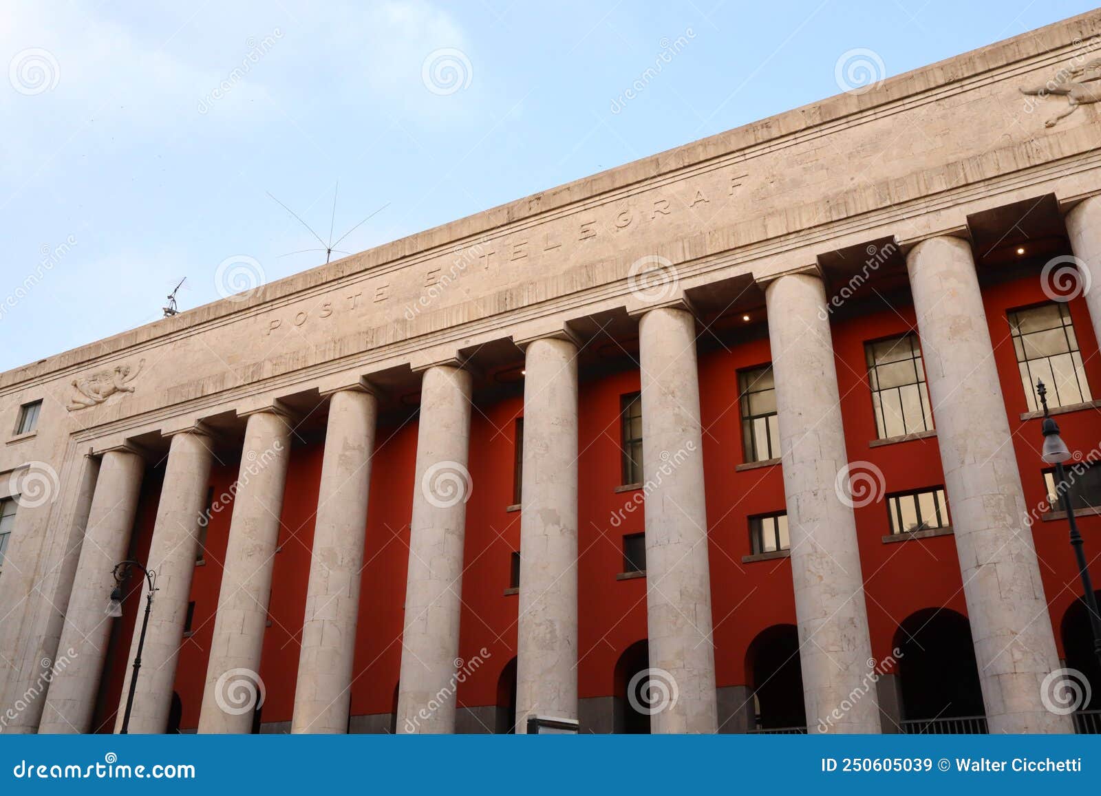 Palermo, Sicily Italy Post Office Building in Downtown of Palermo