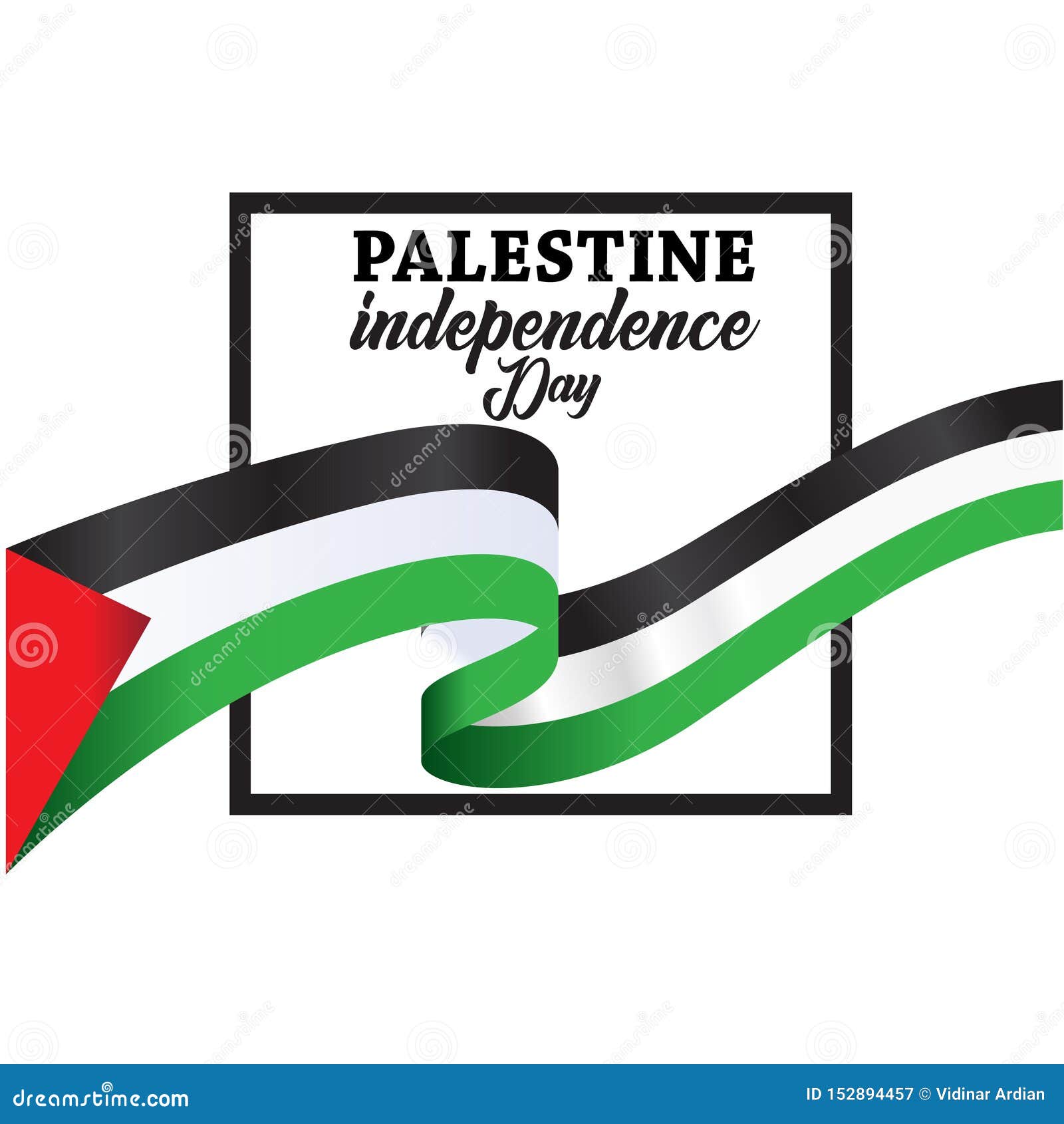 Palestine Happy Independence Day Background Stock Vector Illustration of state, symbol 152894457