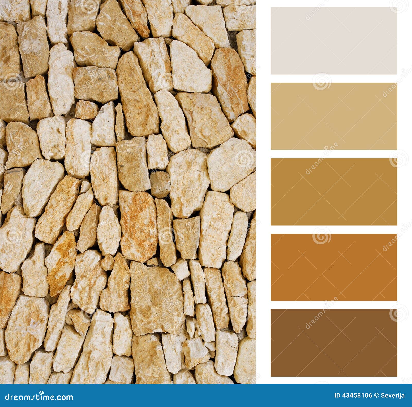 Paleta De Colores De Piedra Foto de archivo Imagen de emparejamiento