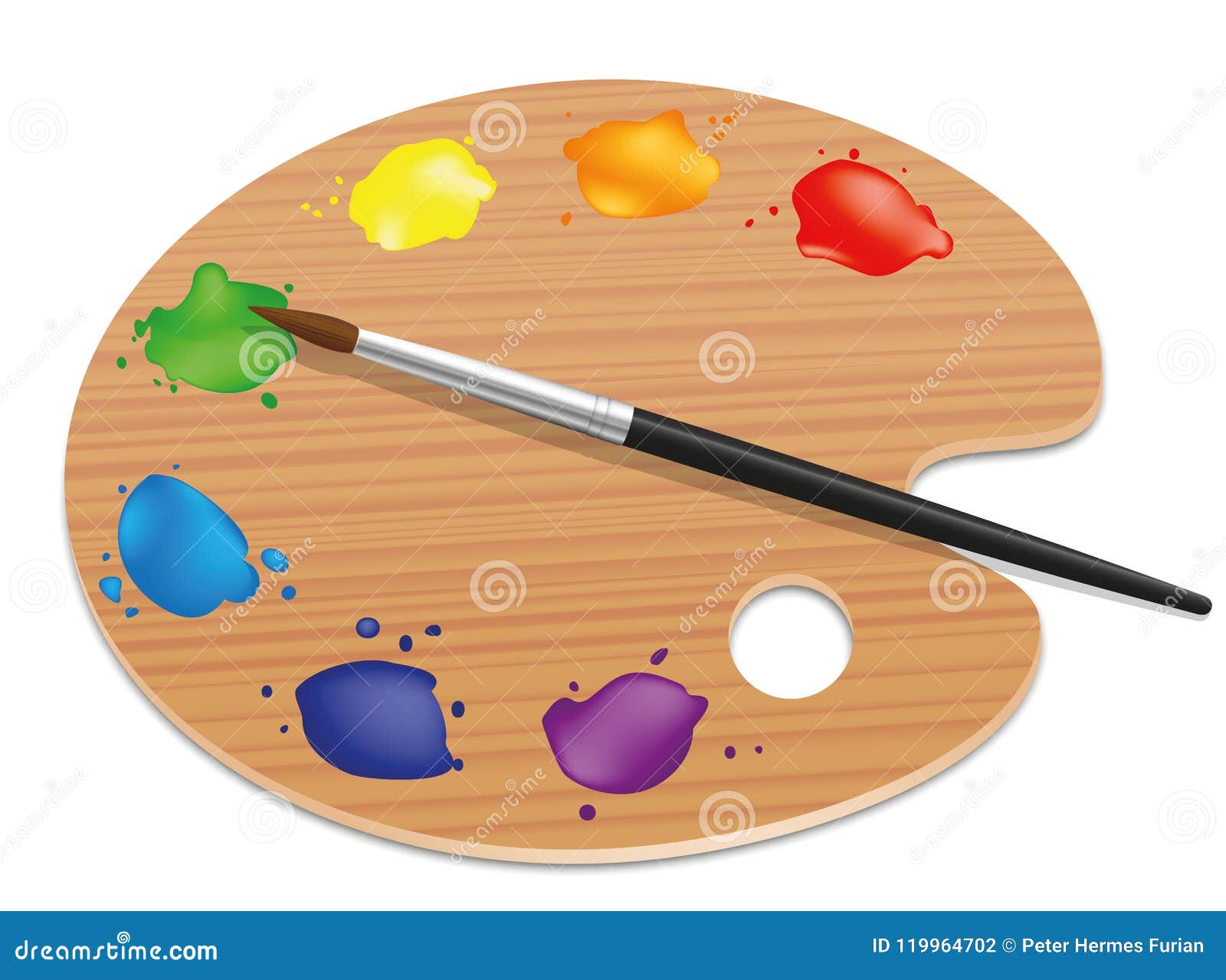 palette artists painting wood board colors