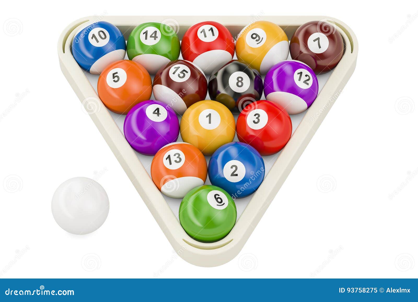 Palle Da Biliardo Colorate Con Numeri Su Sfondo Grigio Illustrazione - Foto 2